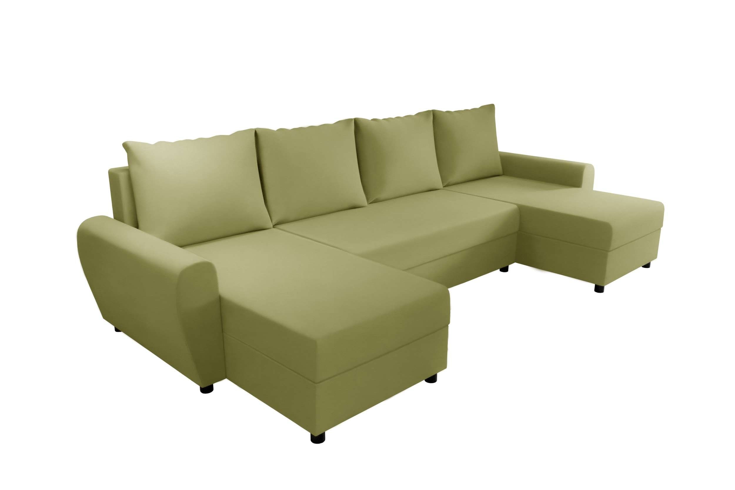 U-Form, mit Arlen, Stylefy Wohnlandschaft mit Design Sitzkomfort, Sofa, Eckcouch, Bettfunktion, Modern Bettkasten,