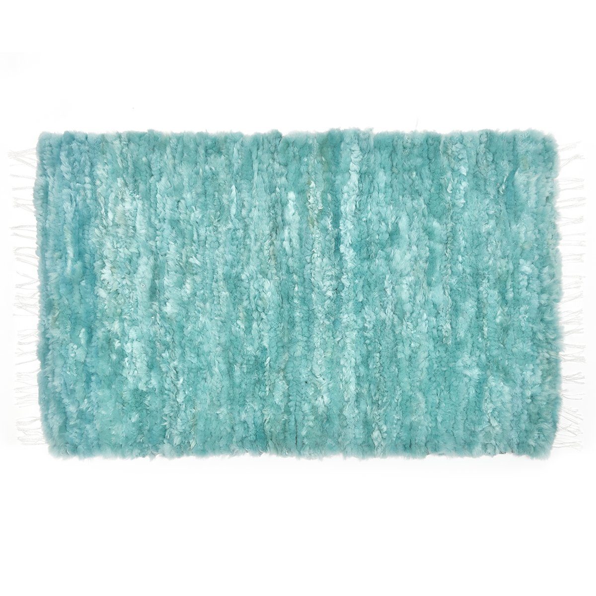 Fellteppich Handgewebter Teppich 60 x 100 aus Schaffell, Vanuba, handgeknüpft
