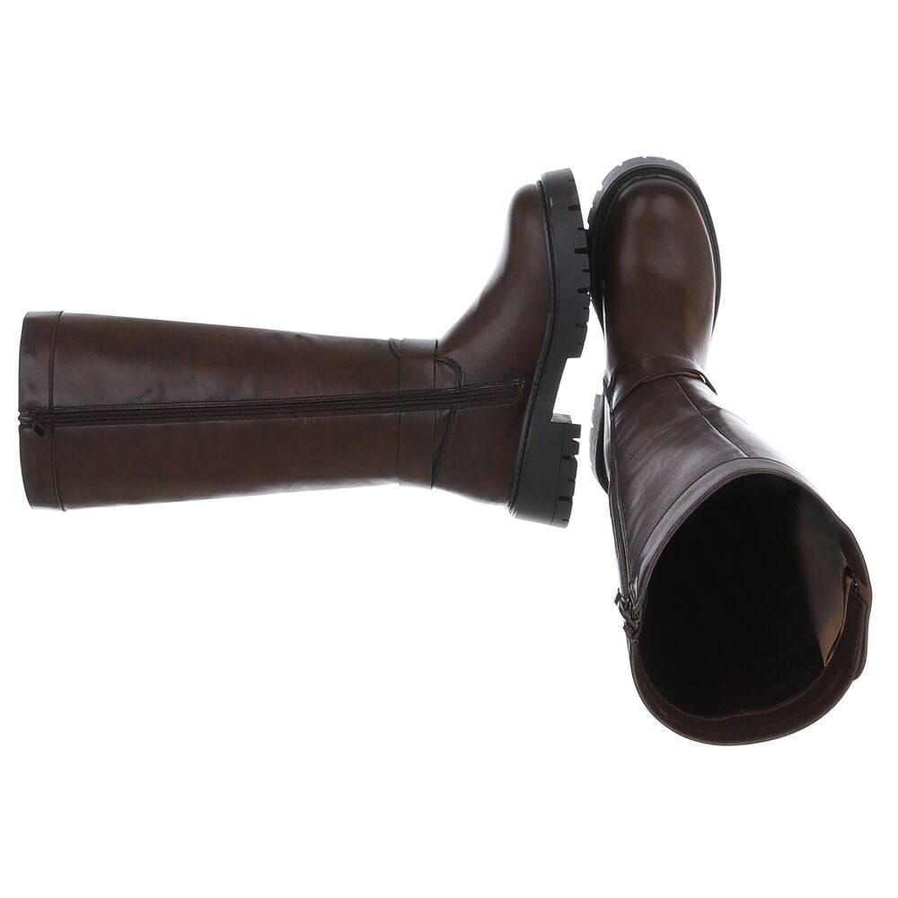 Ital-Design Modische Stiefel mit Reißverschluss für Damen - Alltagsschuh Pl günstig online kaufen