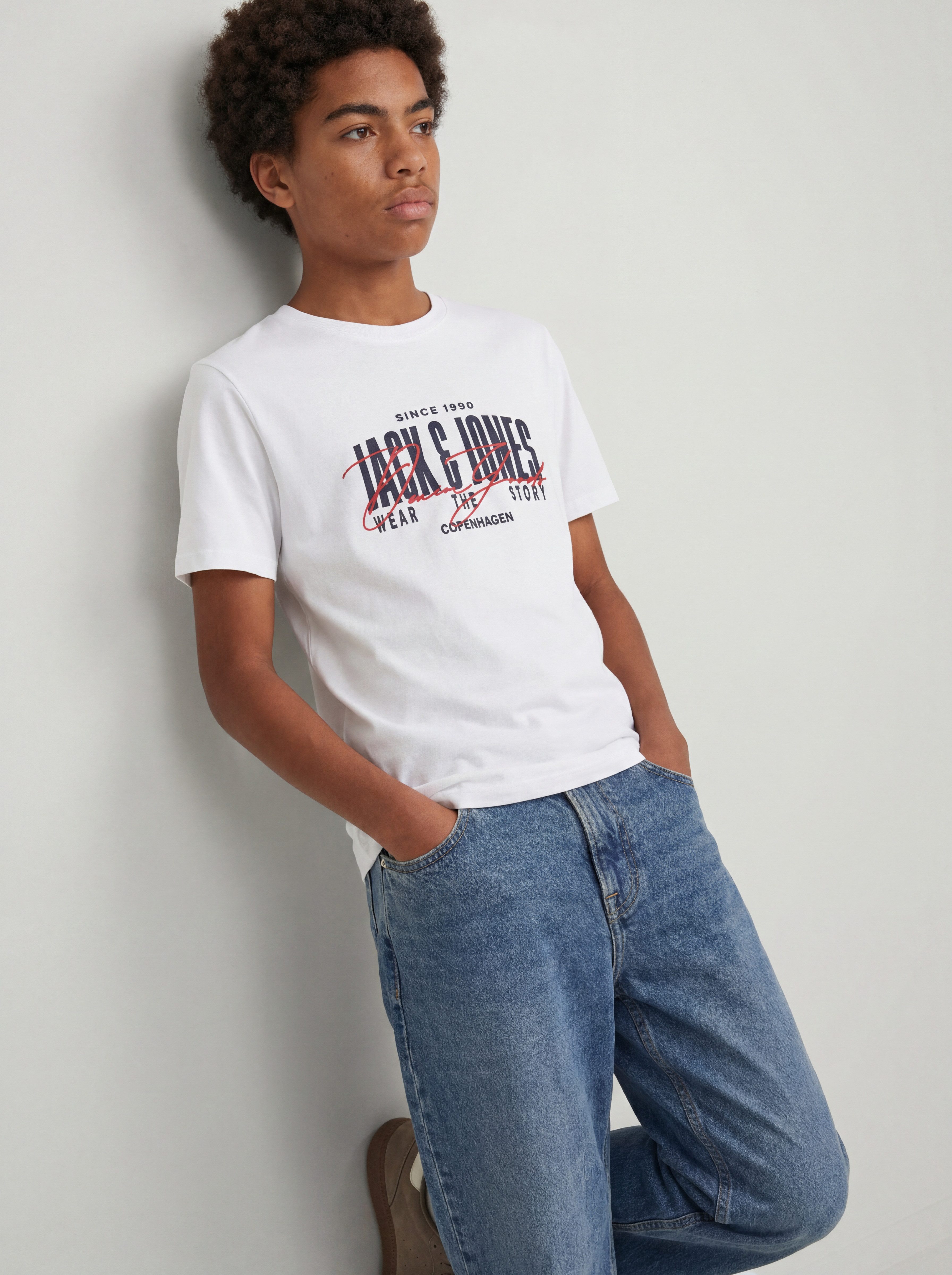 Jack & Jones Junior Rundhalsshirt JJAERO TEE SS CREW NECK JNR Baumwolle, regular fit – Bild 2 von 5