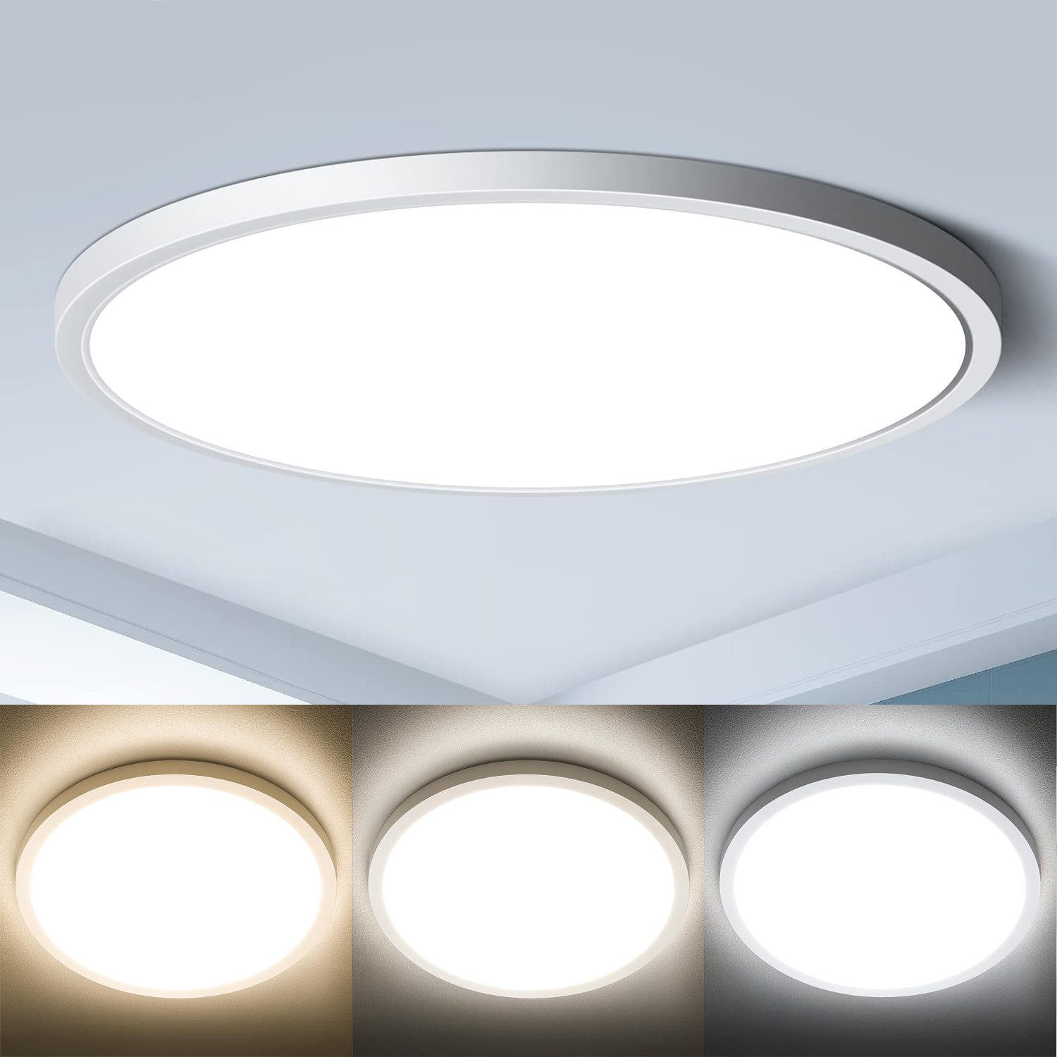 LMaxhome LED Deckenleuchte 36W Modern Flach günstig online kaufen