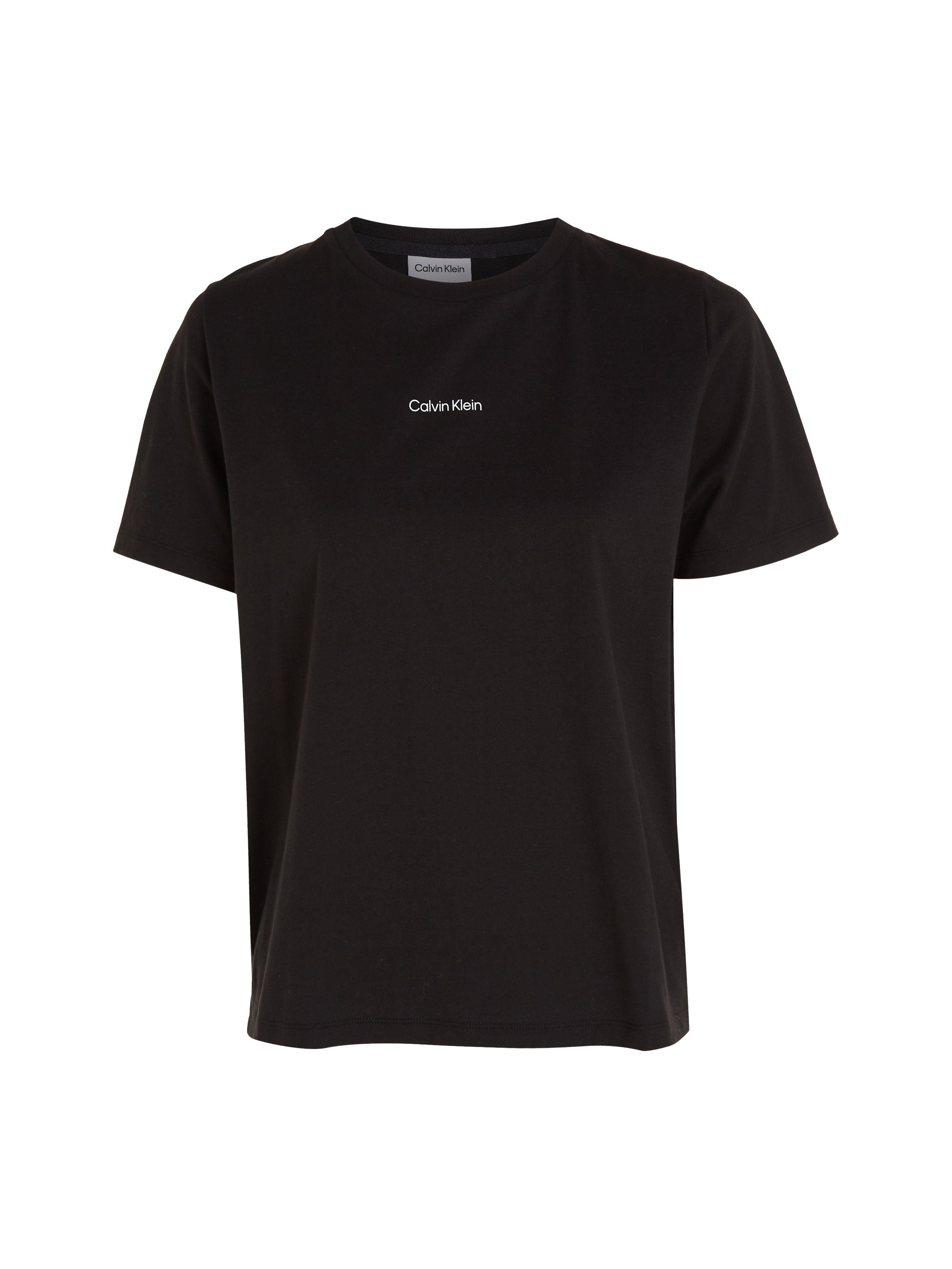Baumwolle T-SHIRT LOGO MICRO Ck-Black T-Shirt reiner aus Calvin Klein