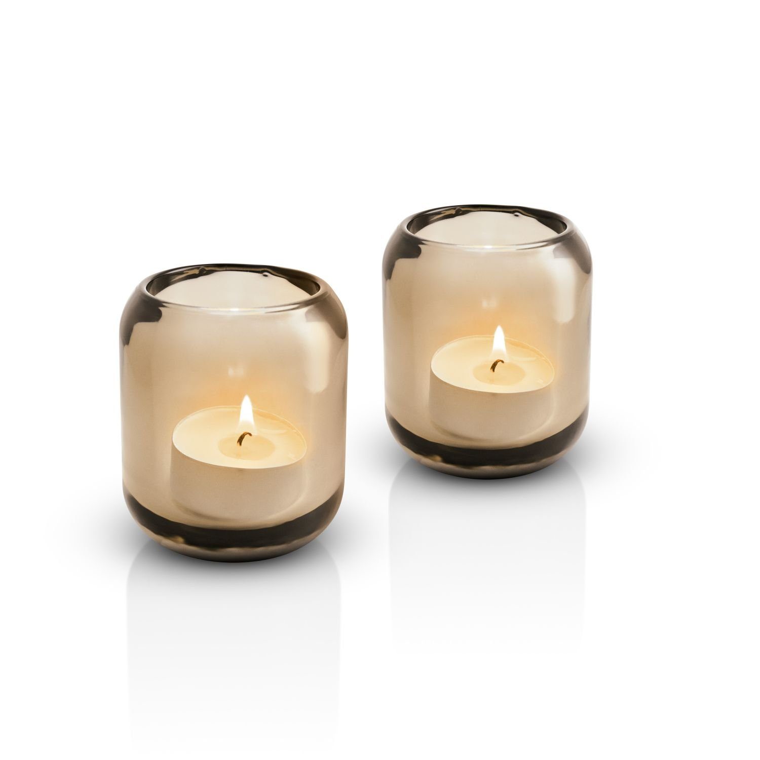 Teelichthalter Acorn Amber 2er Set