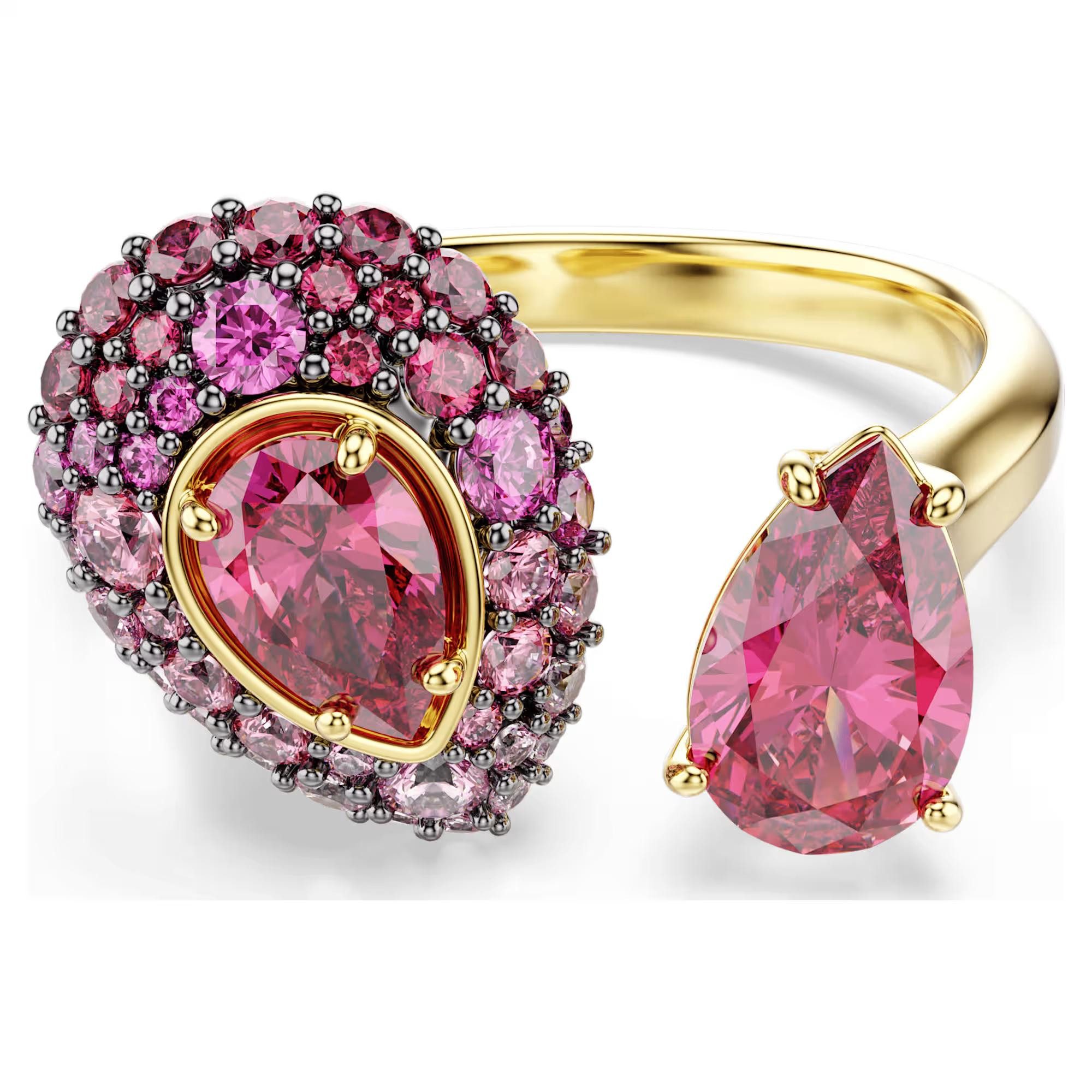 Swarovski Fingerring Swarovski Sublima Cocktailring 5752899 Tropfenschliff, gold plattiert (kein Set, 1-tlg)