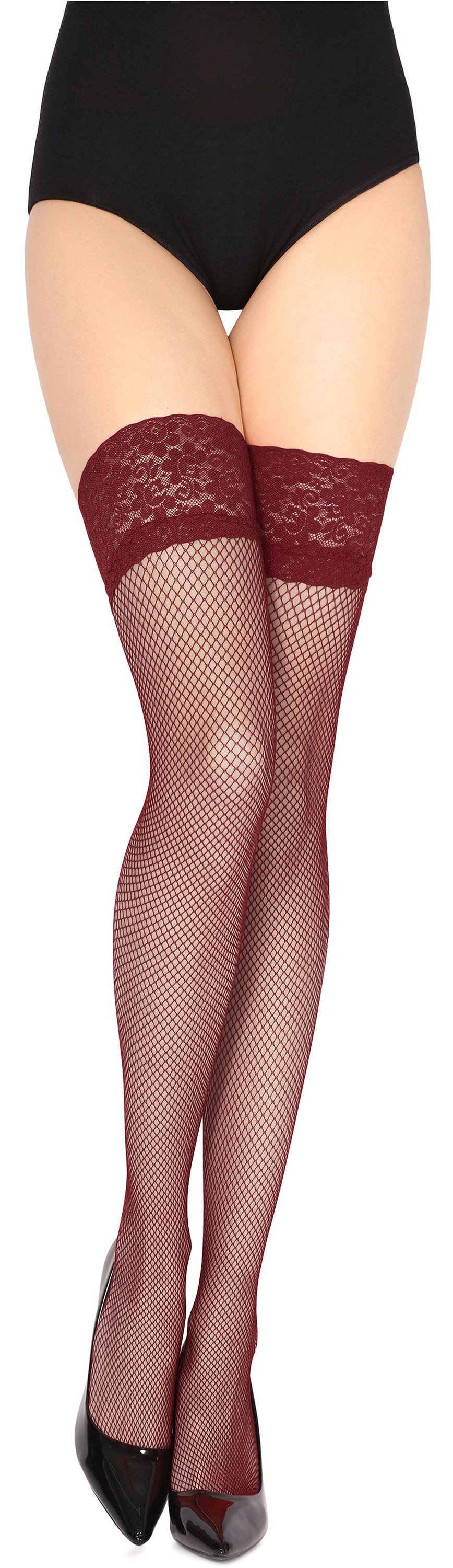 Merry Style Halterlose Strümpfe Damen Netzstrümpfe MSSS003