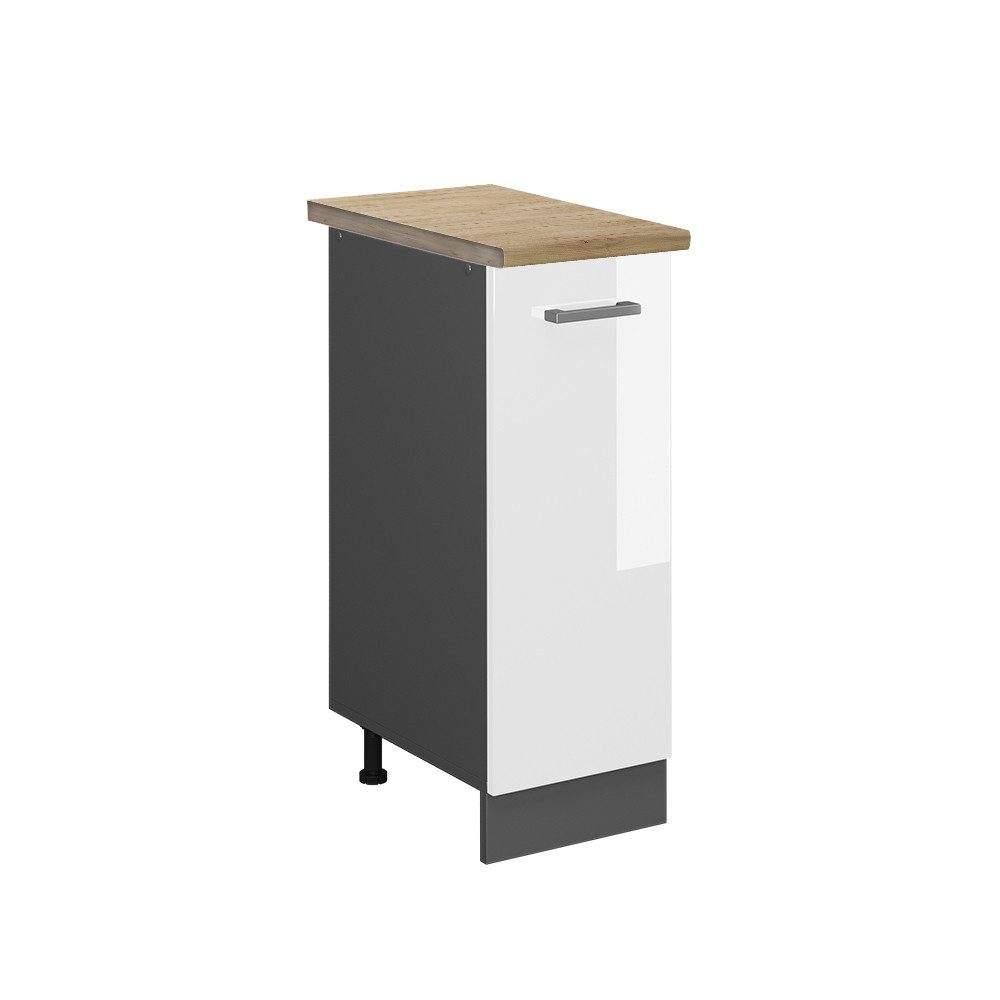 Vicco Apothekerschrank R-Line, Weiß Hochglanz/Anthrazit, 30 günstig online kaufen