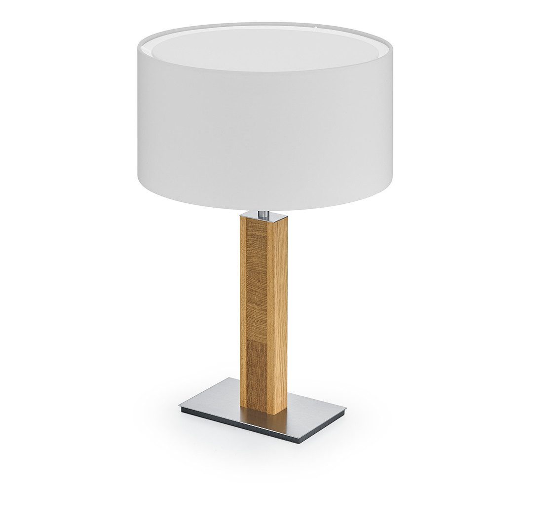 HerzBlut LED Hockerleuchte Karl K mit Kopfholzapplikation, E27