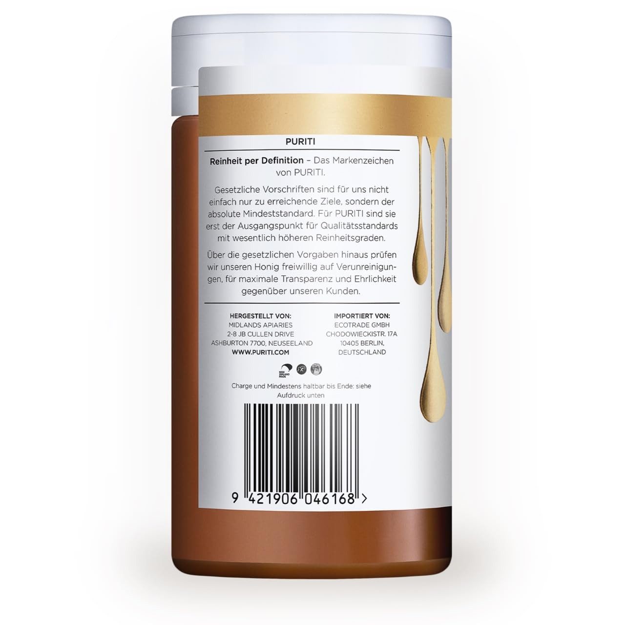 PURITI Honig Manuka-Honig MGO 400+, 500 g, 1 St.