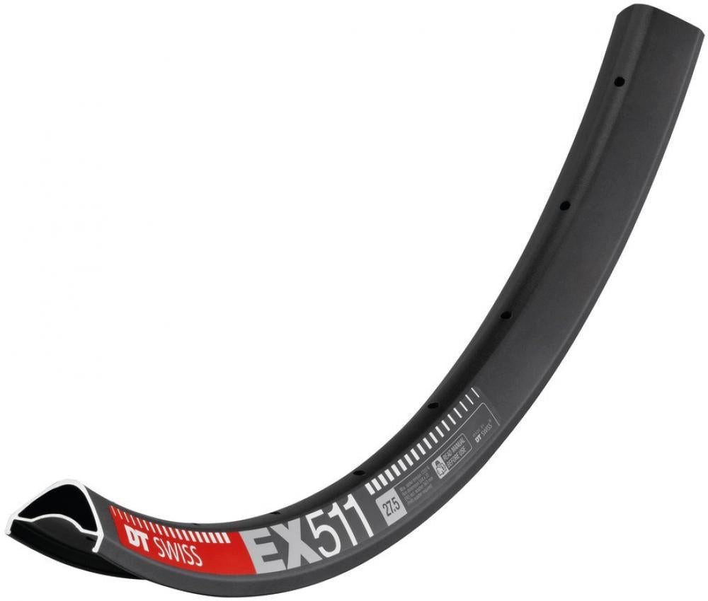 Laufrad DT Swiss Felge EX 511 27,5" 32 Loch Schwarz - robuste Enduro-Felge der
