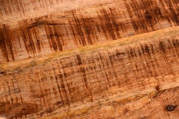 möbelando Couchtisch IRON, aus Massivholz, D/H 80x41 cm
