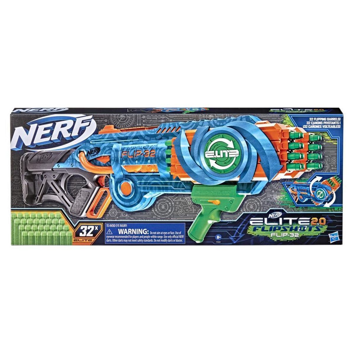 Hasbro Blaster Hasbro F2553 - Nerf - Elite 2.0 - Flipshots Flip-32