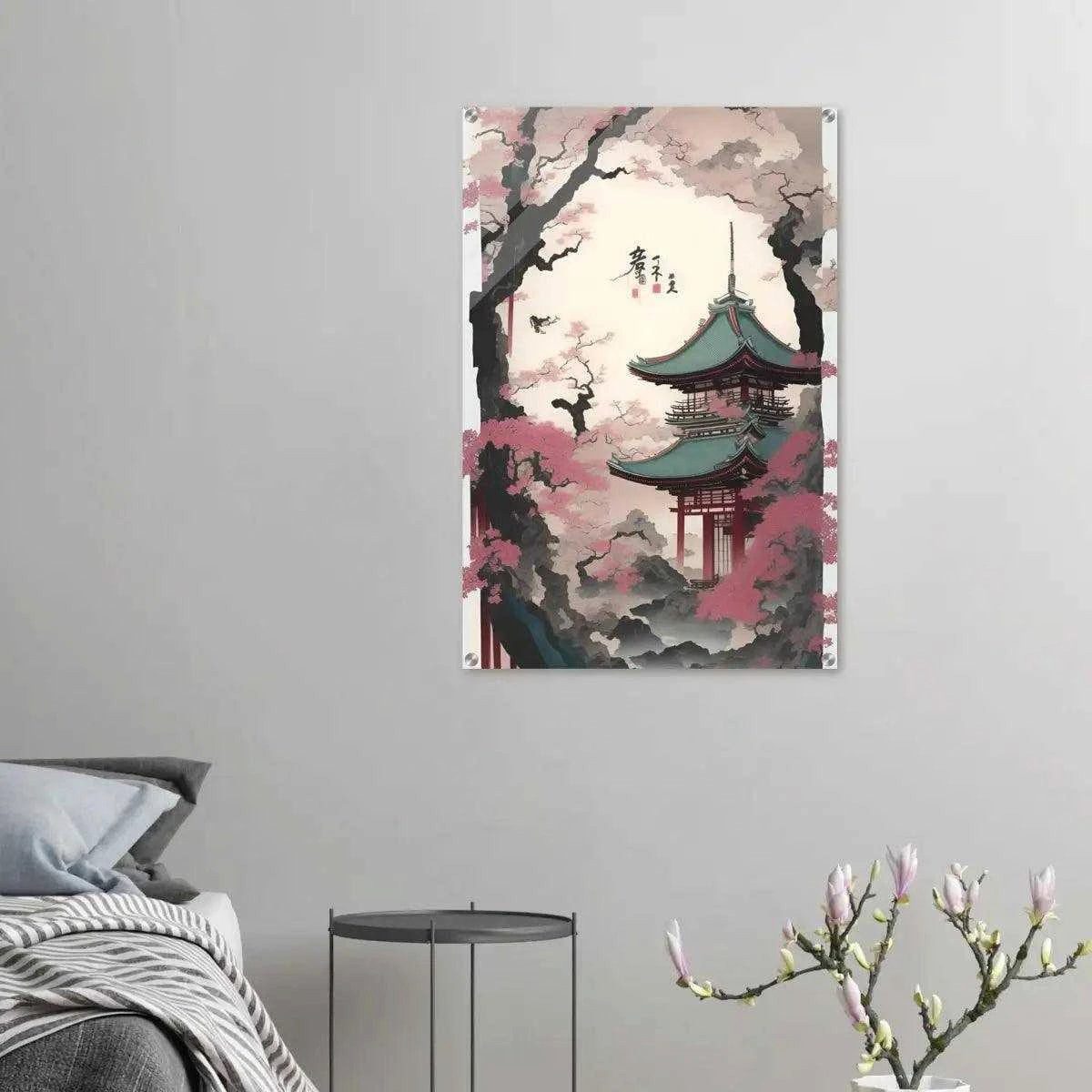 SimpleCanvas Wandbild Spring in Japan - Leinwandbild Japanisch