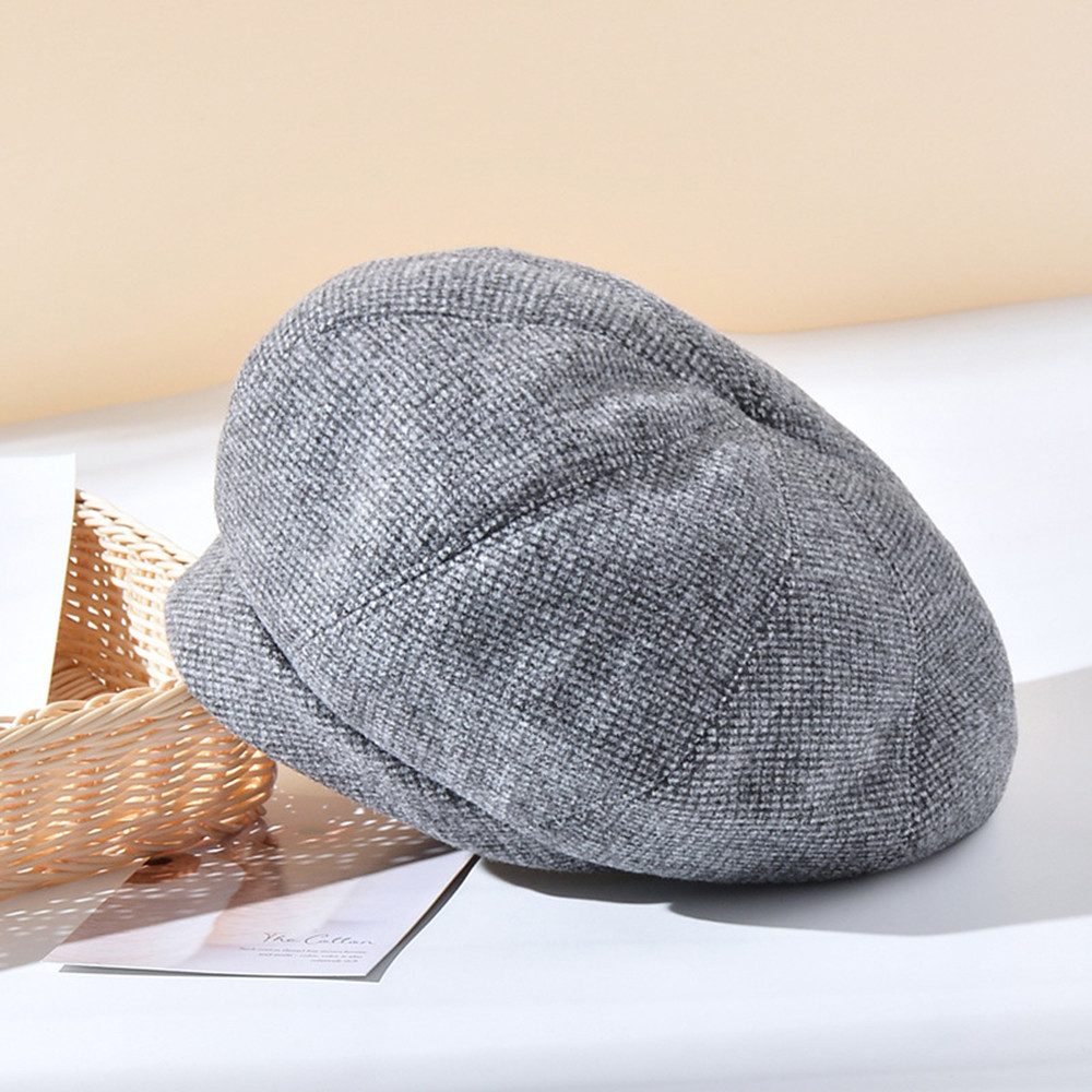 Coonoor Baskenmütze Winter Barett Cap Damen Koreanisch Stil Frauen Barette Wintermütze für Frühling/Herbst/Winter – Bild 4 von 4