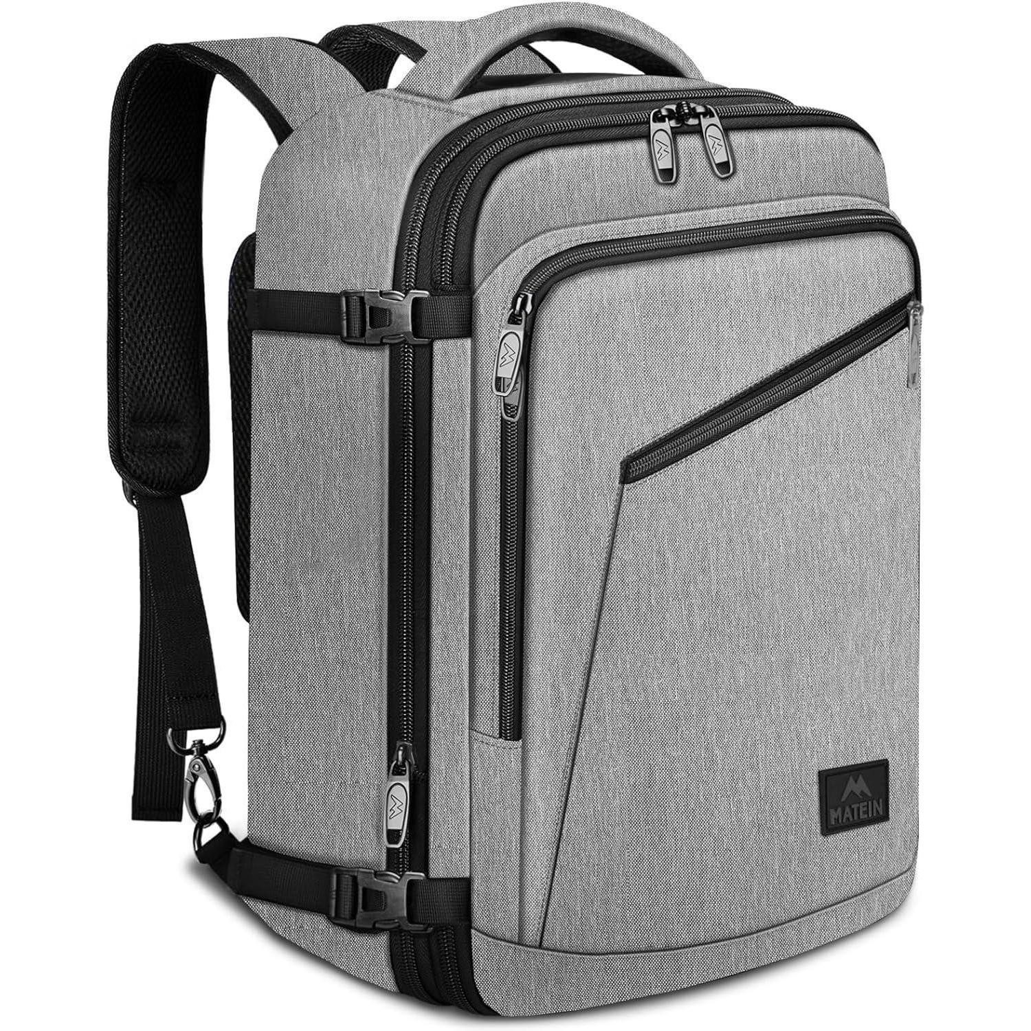 Notebook-Rucksack Reiserucksack 30L Handgepäck Daypack Herren Ryanair 40x30x20cm Grau