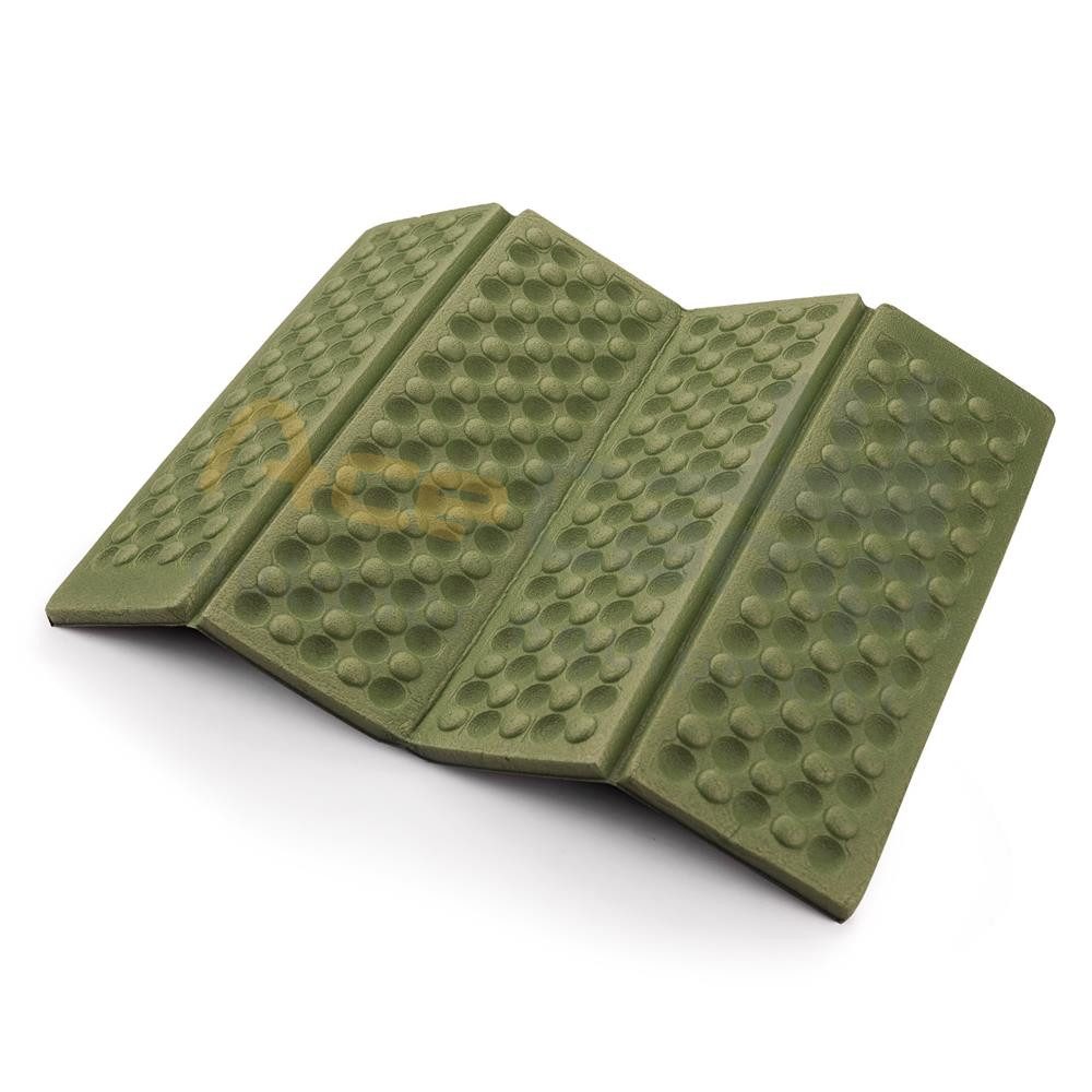 AceCamp Isomatte faltbare Thermositzkissen Portable Pad 40 x 30 x 1 cm Green, (1-tlg), leichtgewichtig, platzsparend faltbar, robust & strapazierfähig