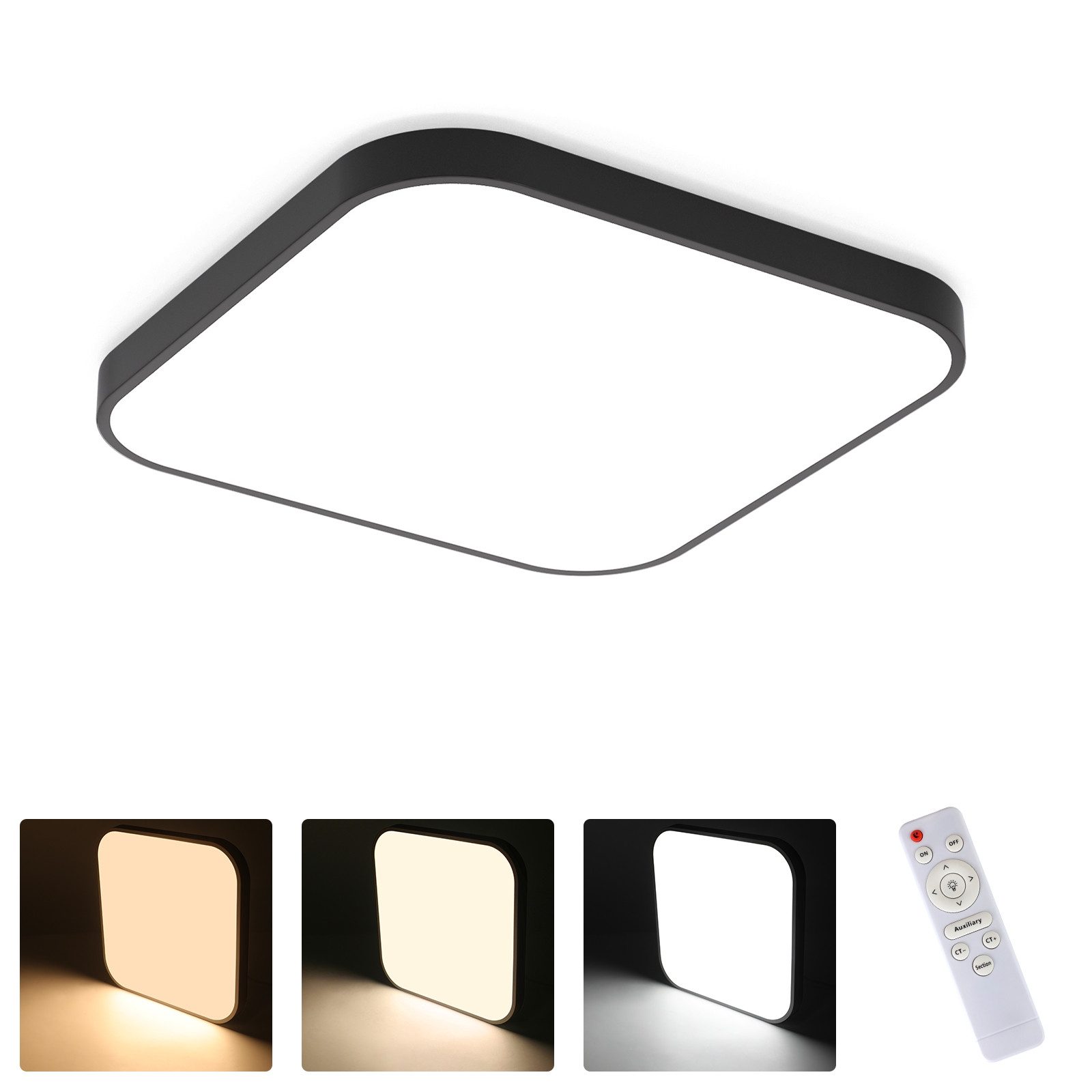 Nettlife LED Panel Deckenleuchte Badezimmer Quadrat günstig online kaufen