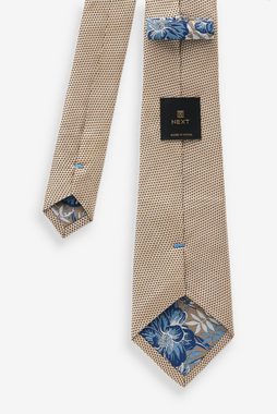 Next Krawatte Set aus Seidenkrawatte und Einstecktuch (2-St)