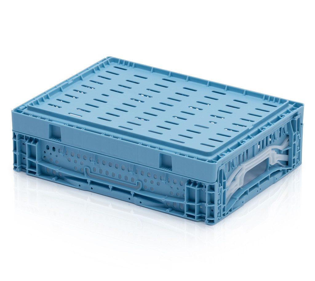 1a-Topstore Klappbox "FOLDY" in 4 trendigen Designfarben, gelocht