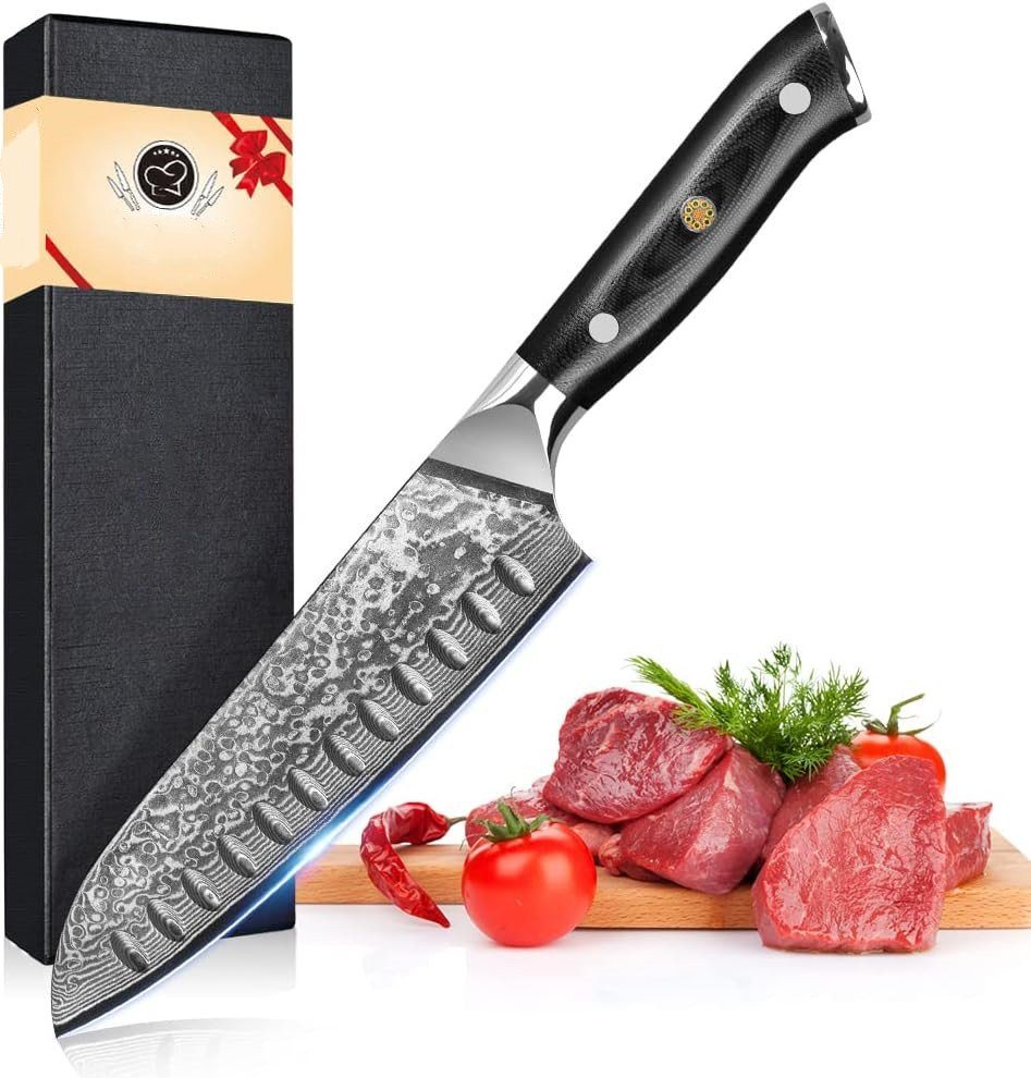 G10 Schichten Griff Damaststahl Home Küchenmesser Kochmesser safety Damastmesser mit 67