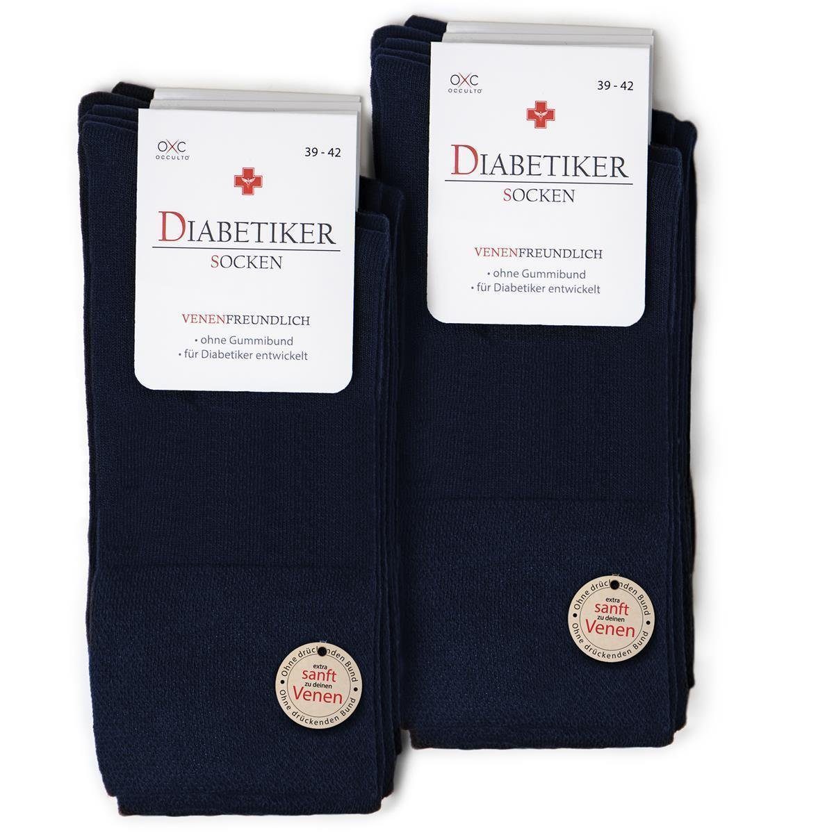 OCCULTO Herren 10Nvy (10-Paar) Basicsocken Goetz) 10er (Modell: Pack Diabetikersocken