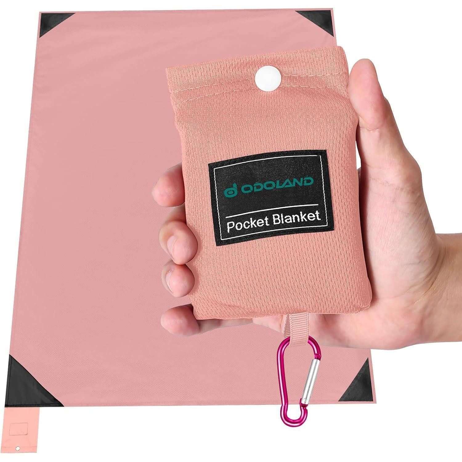 Picknickdecke Picknickdecke Stranddecke Sandabweisend Ultraleicht 110 X 160 CM Rosa, LuxusKollektion