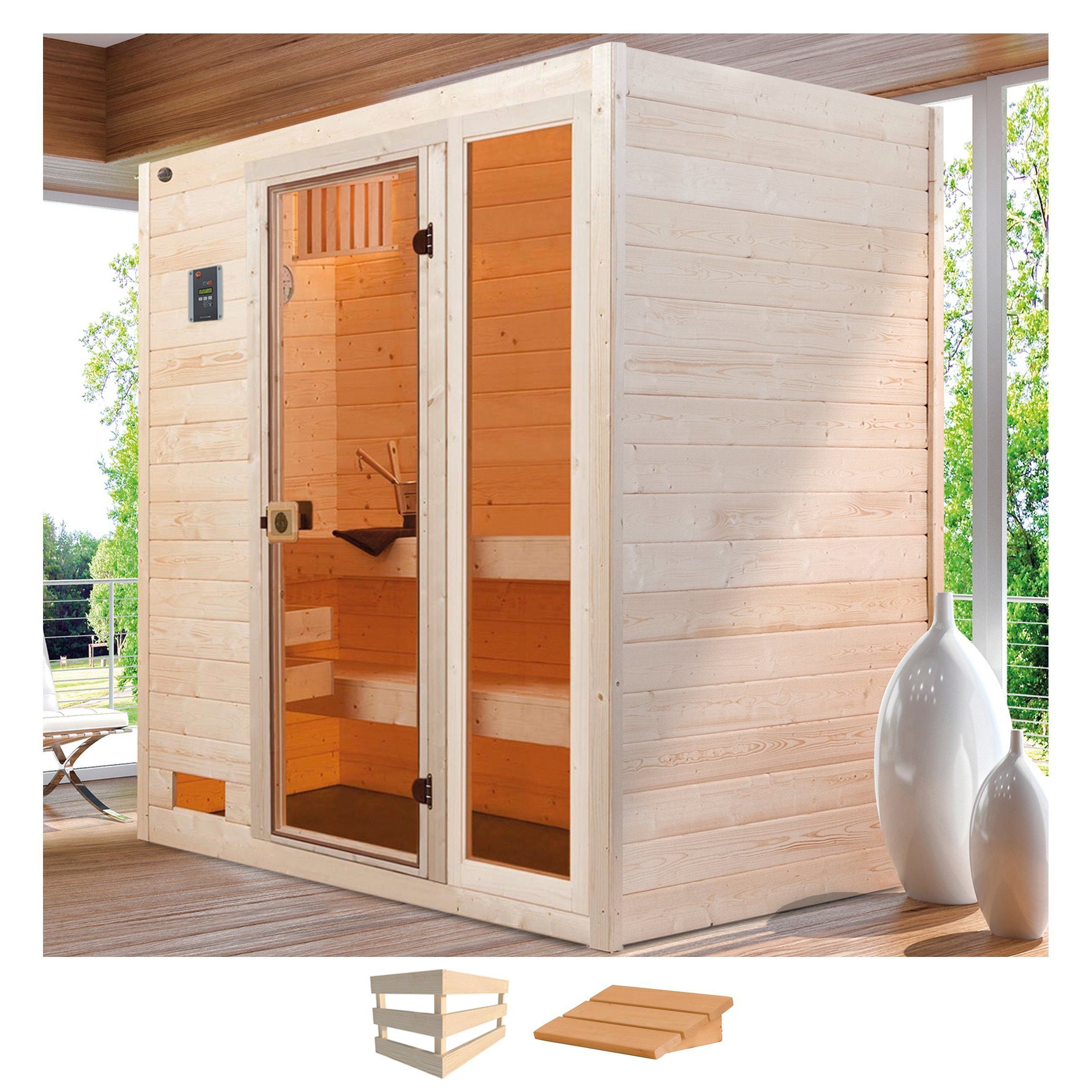 weka Sauna »Valida 2«, BxTxH: 189 x 139 x 204 cm, 38 mm, ohne Ofen