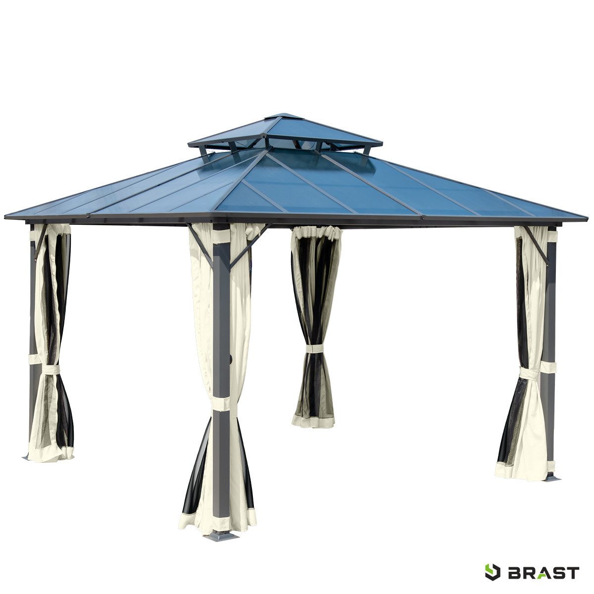 BRAST Pavillon Aluminium Pagode 4x4m inkl. günstig online kaufen