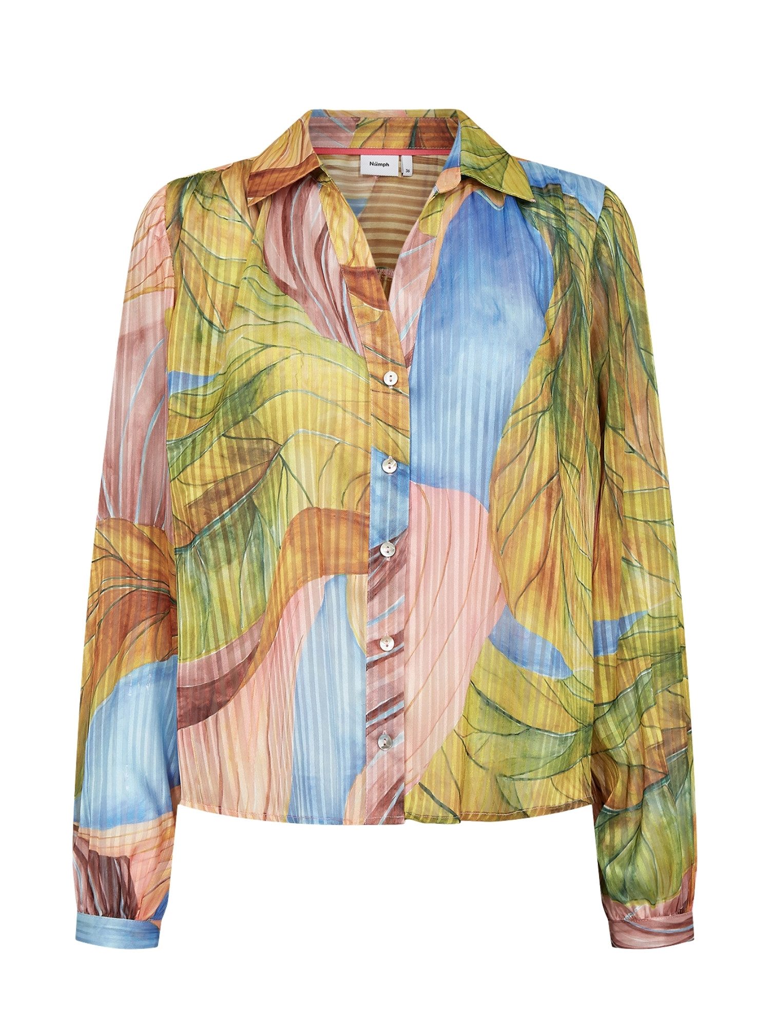 nümph Langarmhemd Nümph Shirt NUKAYA