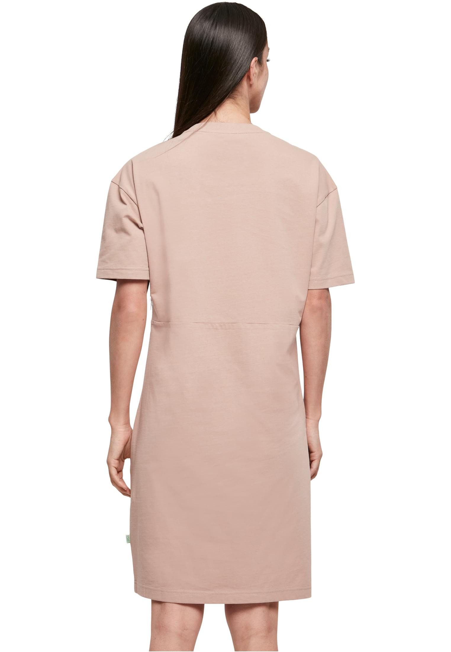 urbandreamz Jerseykleid Damen Kleid Lang Organic Oversized Slit Tee Shirt – Bild 2 von 5