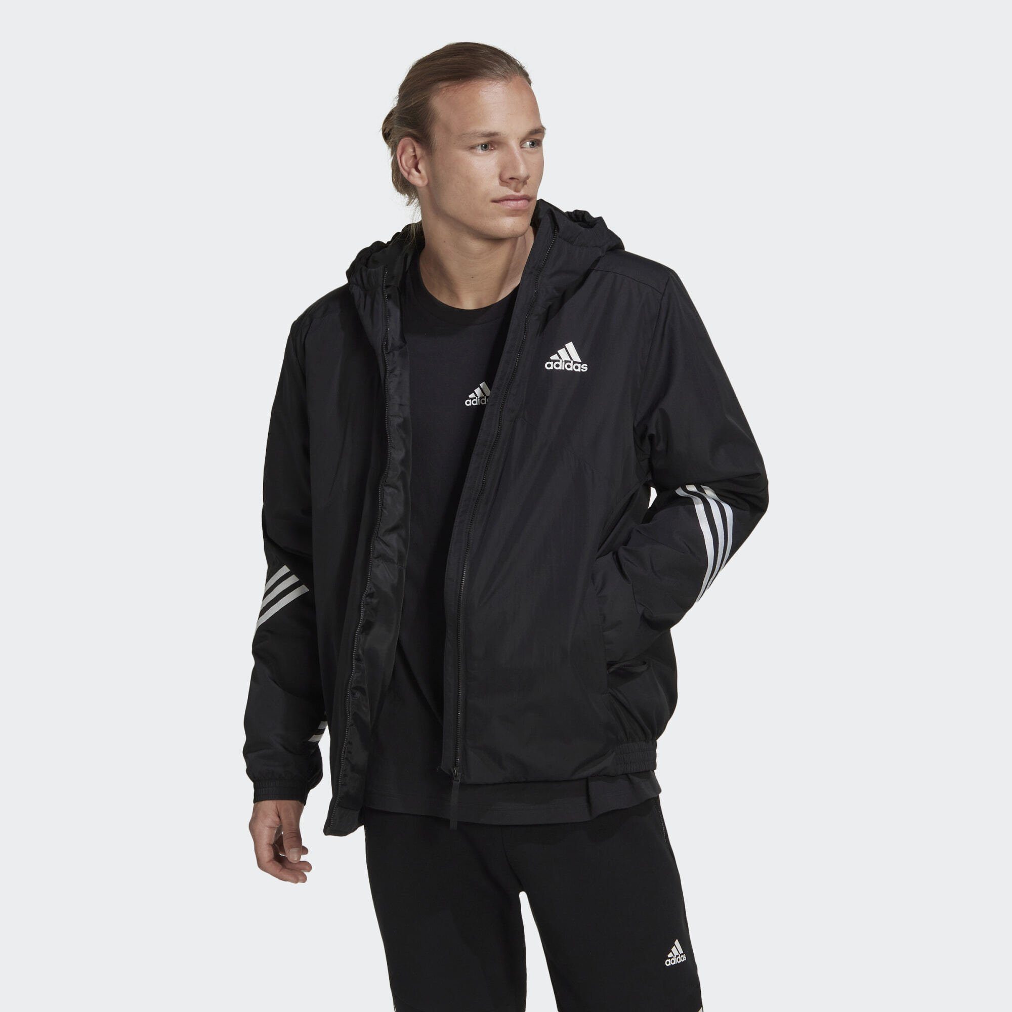 adidas Sportswear Winterjacke BACK TO SPORT HOODED JACKE Black