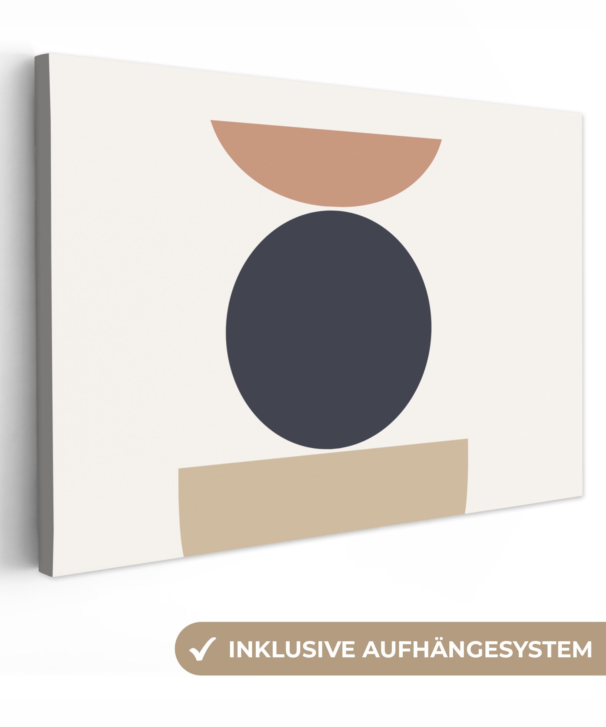 OneMillionCanvasses® Leinwandbild Kreis - Geometrische Figuren günstig online kaufen
