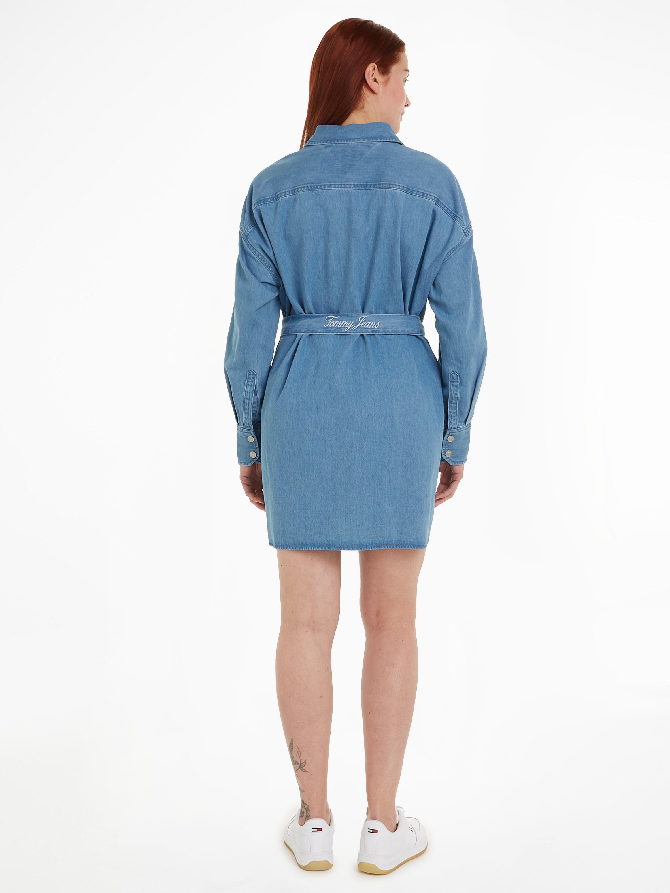 Tommy Jeans Curve Shirtkleid SHIRT DENIM TJW EXT DRESS BELTED