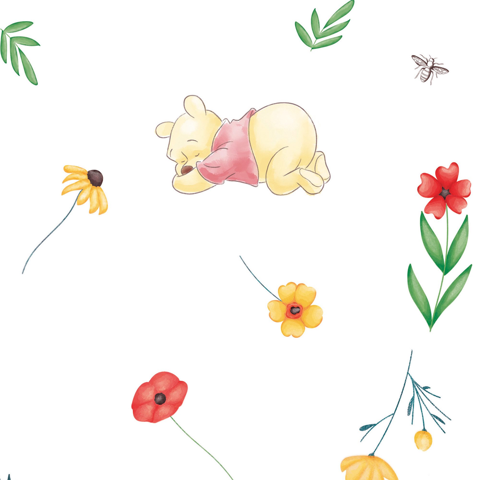 Komar Vliestapete Winnie the Pooh Summer, glatt, bedruckt, (1 St), Rolle mit 53 x 1005 cm