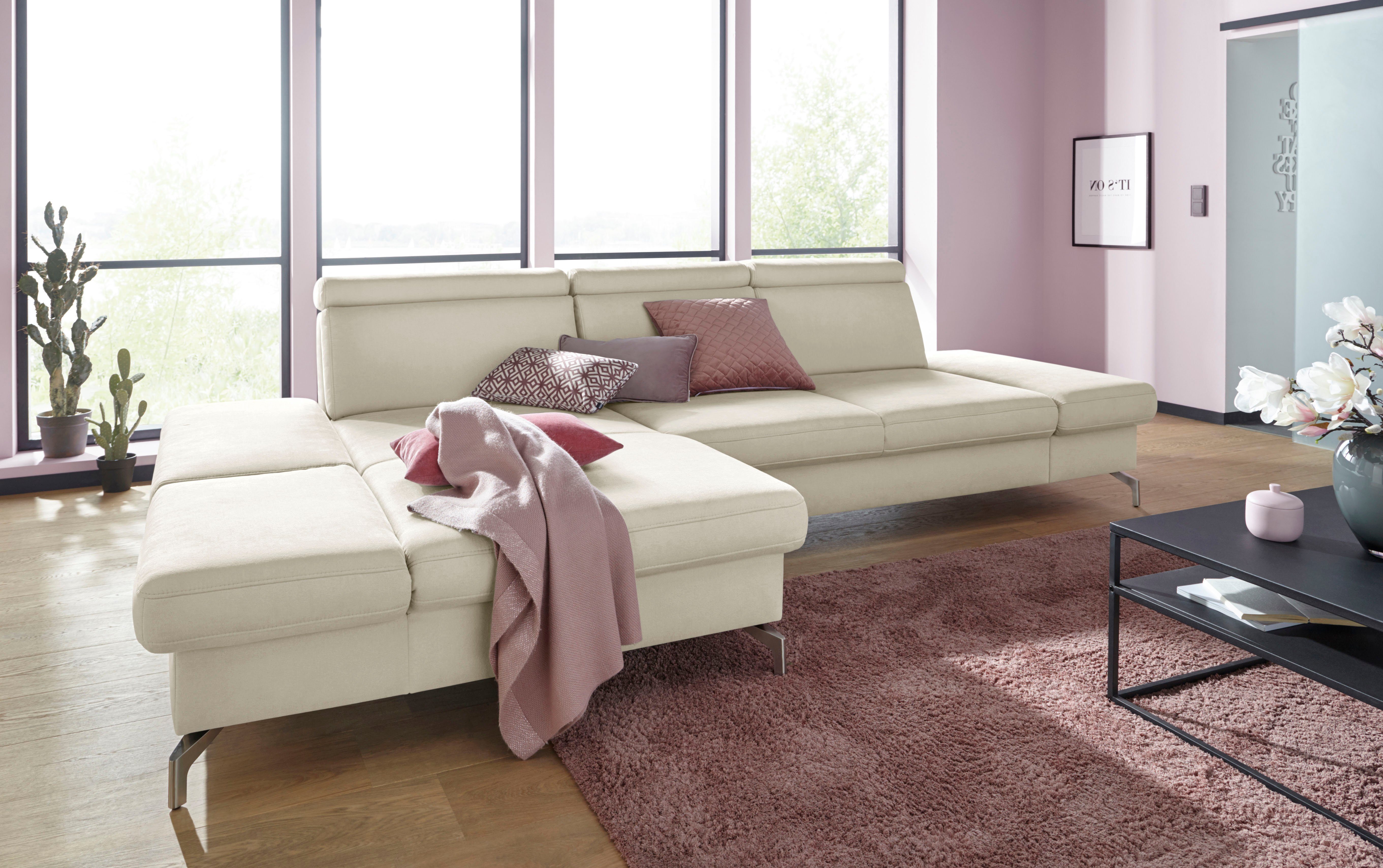 sit&more Ecksofa Brisbane L-Form, Fußhöhe 12 günstig online kaufen