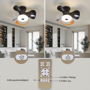 Nettlife Deckenventilator Beleuchtung Modern Fan dimmbar Leise Fernbedienung Timer