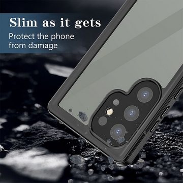 Wigento Handyhülle Für Samsung Galaxy S24 Ultra MagSafe Full Body Wasserdichte Hülle Case