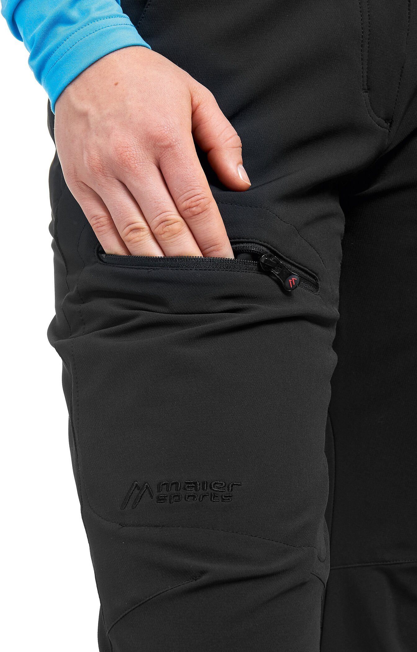 Maier Sports Outdoorhose DA-HOSE EL. HELGA mit vier Taschen, aus robustem Doppelgewebe, schnell trocknend