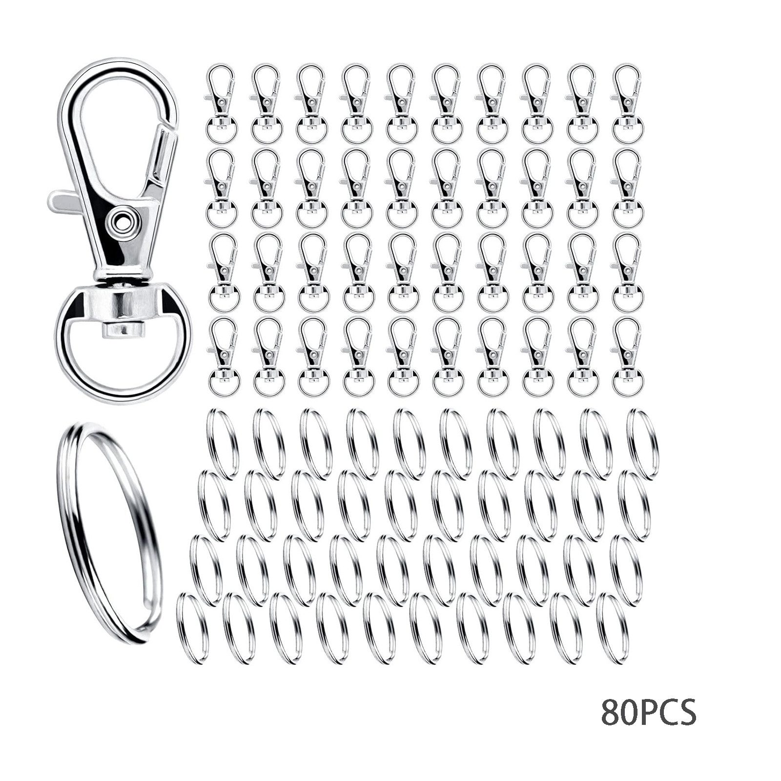 FELIXLEO Schlüsselanhänger Schlüsselanhänger Karabiner Ringe Karabinerhaken günstig online kaufen