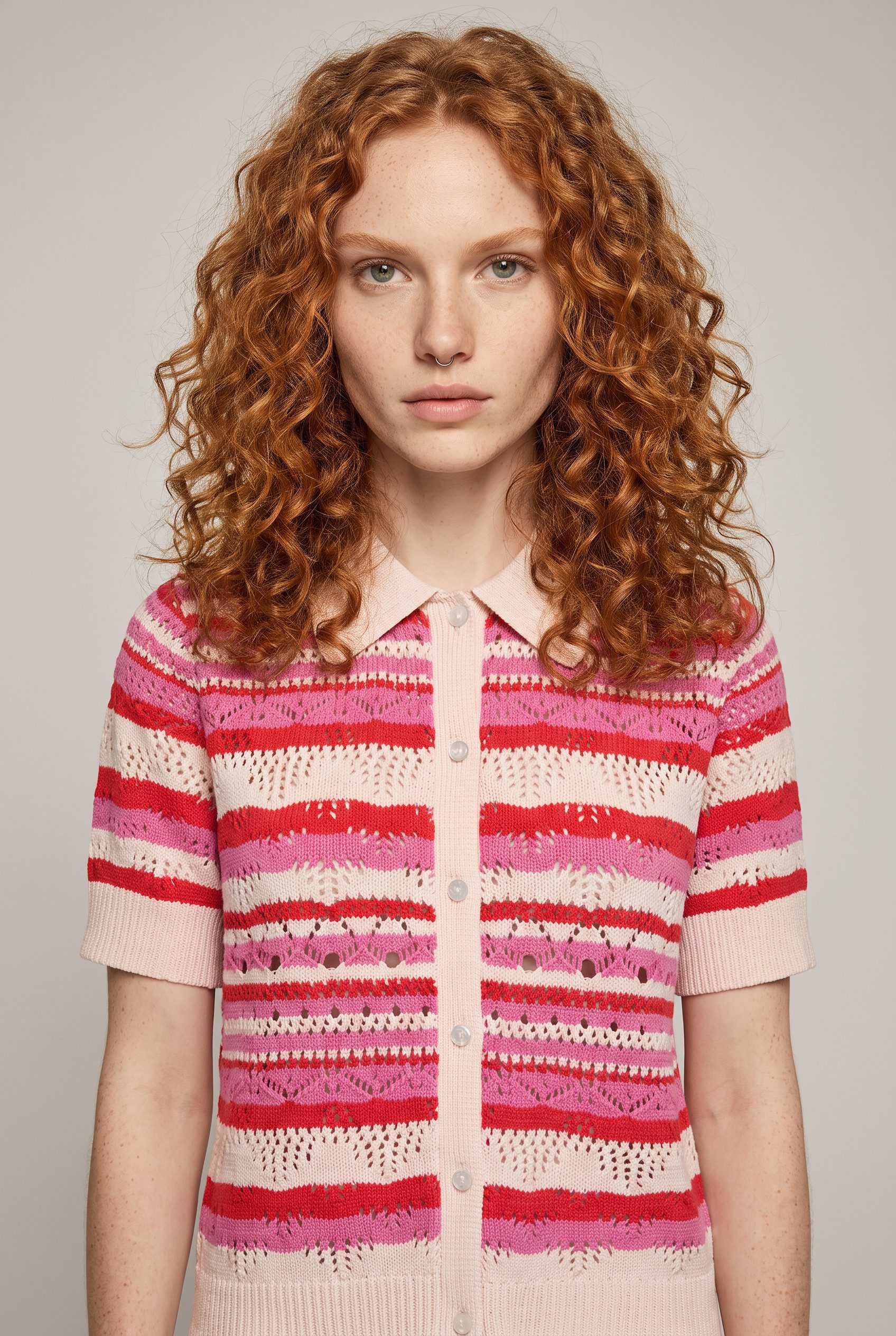 ONLY Strickjacke ONLLULA POLO S/S CARDIGAN KNT NOOS