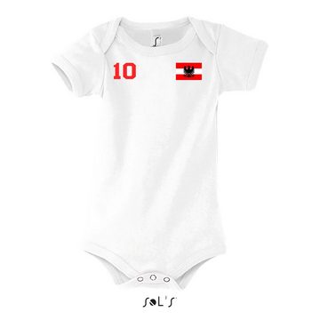 Blondie & Brownie Strampler Kinder Baby Österreich Austria Sport Trikot Fußball Meister WM EM