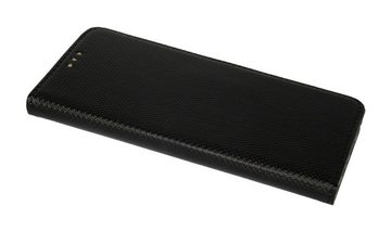 cofi1453 Handyhülle Buchtasche "Smart" SAMSUNG GALAXY A22 5G (A226B), Kunstleder Schutzhülle Handy Wallet Case Cover mit Kartenfächern, Standfunktion Schwarz
