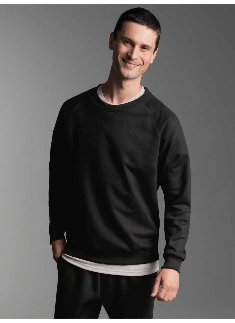 Trigema Sweatshirt TRIGEMA Sweatshirt mit angerauter Innenseite