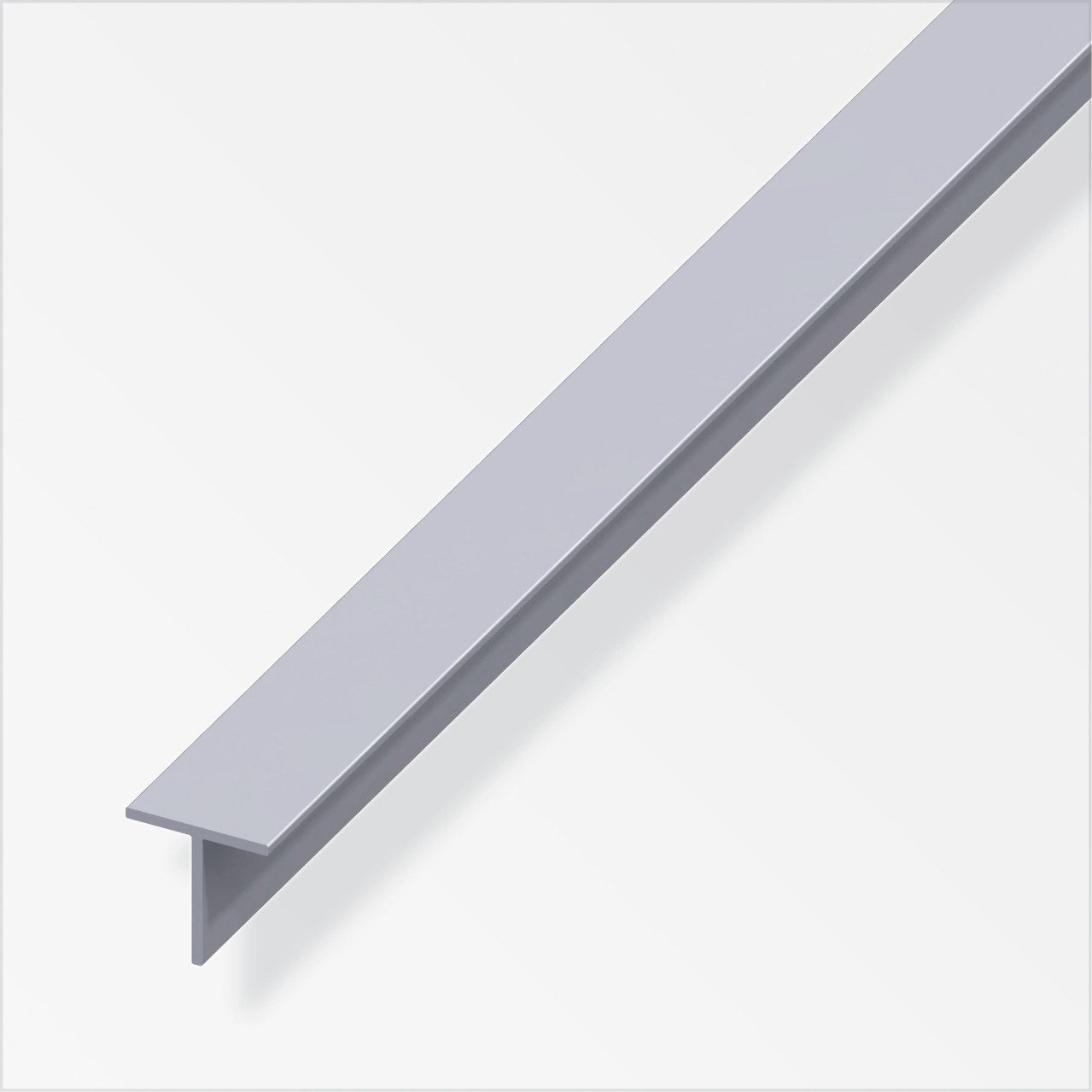 alfer Verbindungsprofil alfer Quadrat-T 1 m, 19.5 x 1.5 mm Aluminium roh