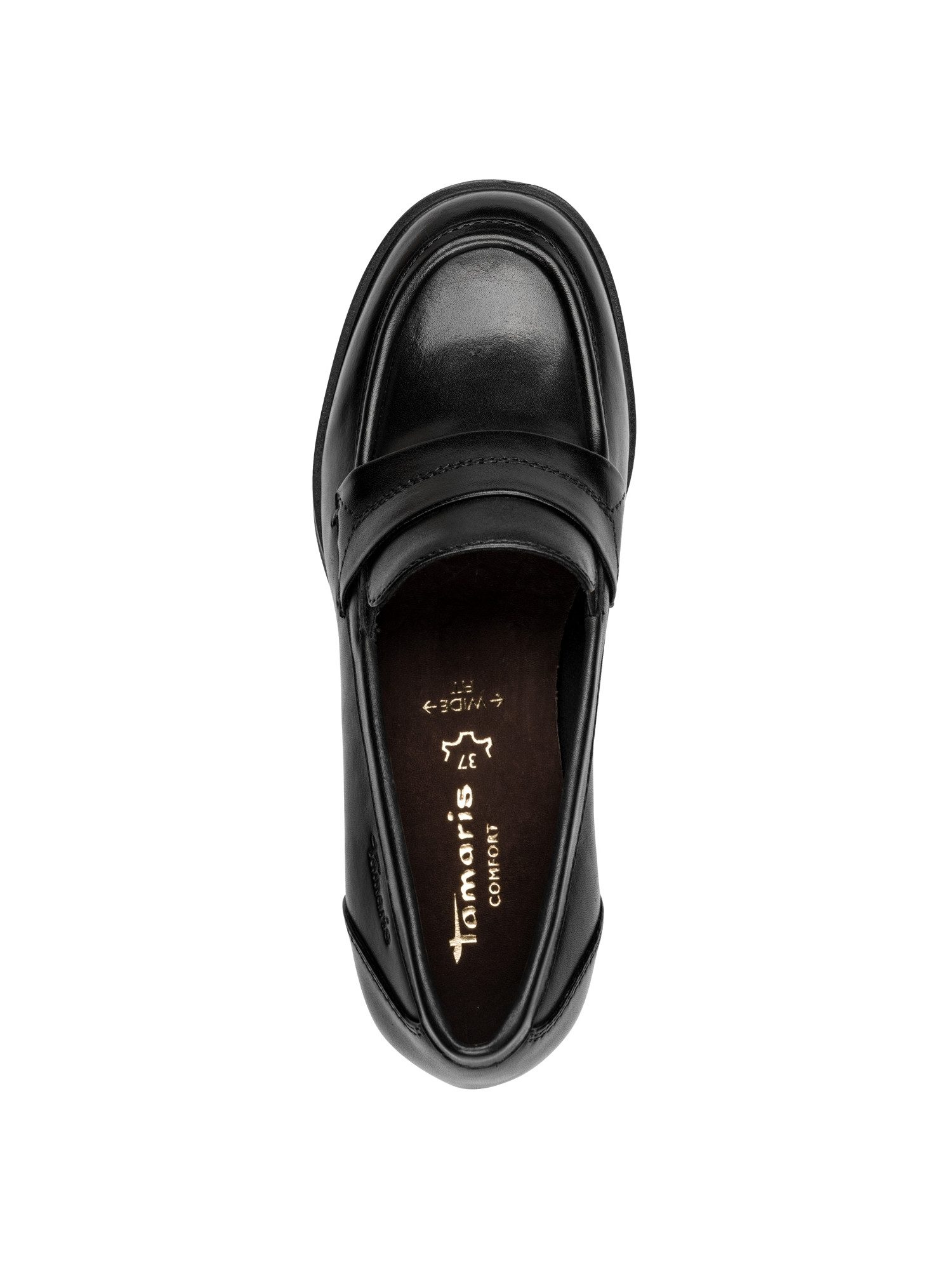 Tamaris WIDE FIT comfortFit aus Leder kein Absatz Schnürpumps comfortFit