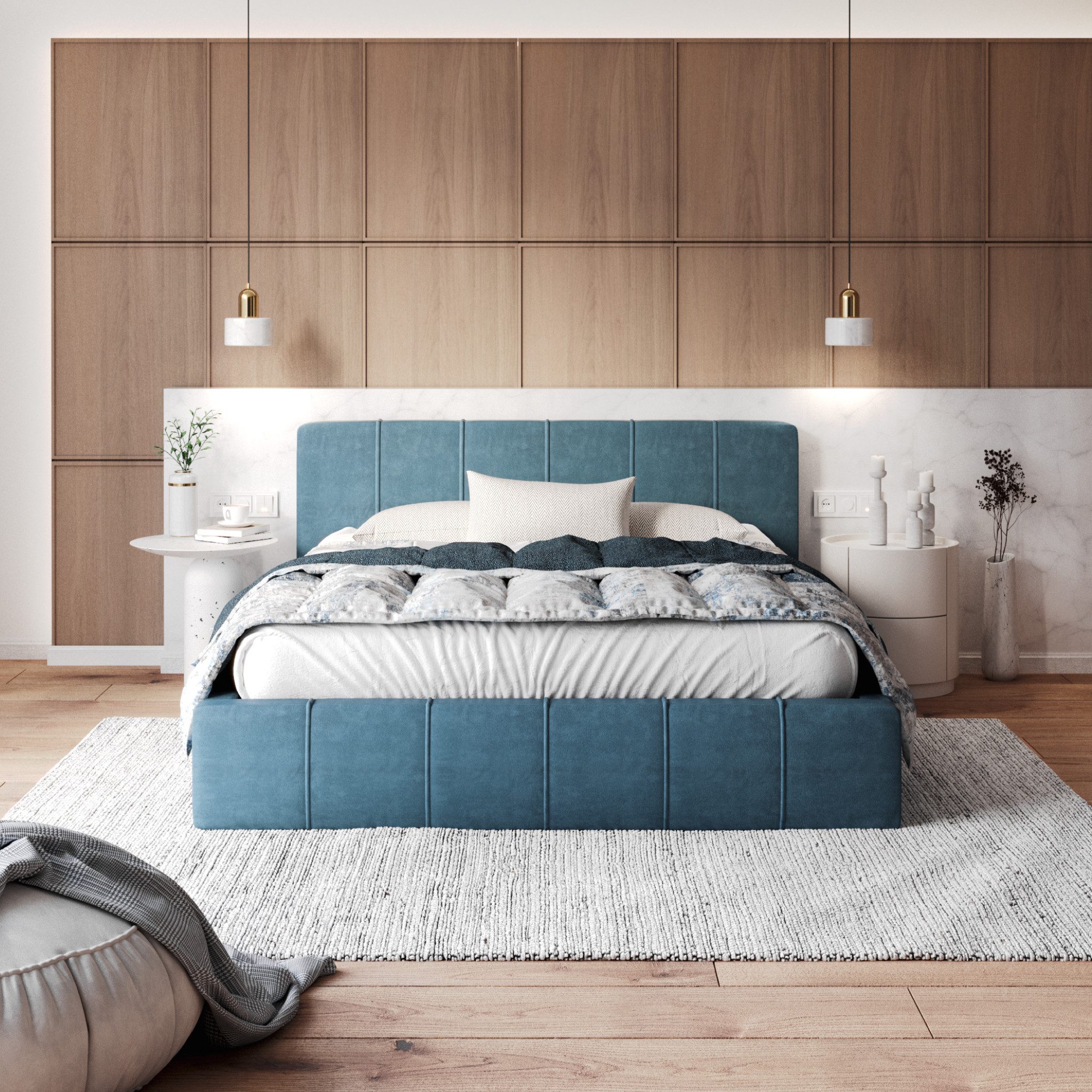 FDM Polsterbett FLORIDA Bettgestell 90x200, 120x200, günstig online kaufen