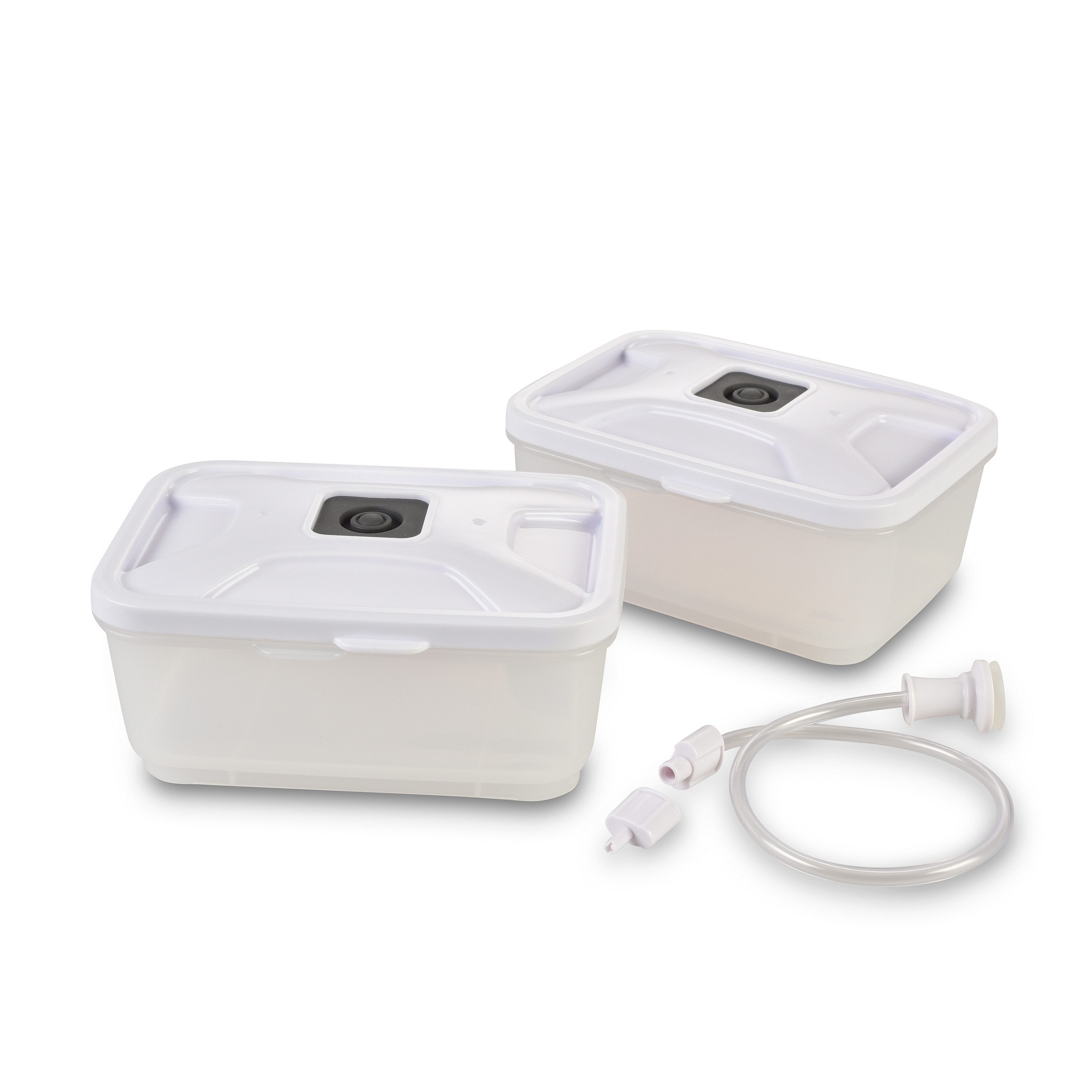 SOLIS OF SWITZERLAND Frischhaltedose für Vakuumierer, Lunch Boxen, 922.85, Kunststoff, (2-tlg), Spülmaschinenfest, Volumen Box 2: 600 ml, BPA frei, für Kühlschrank