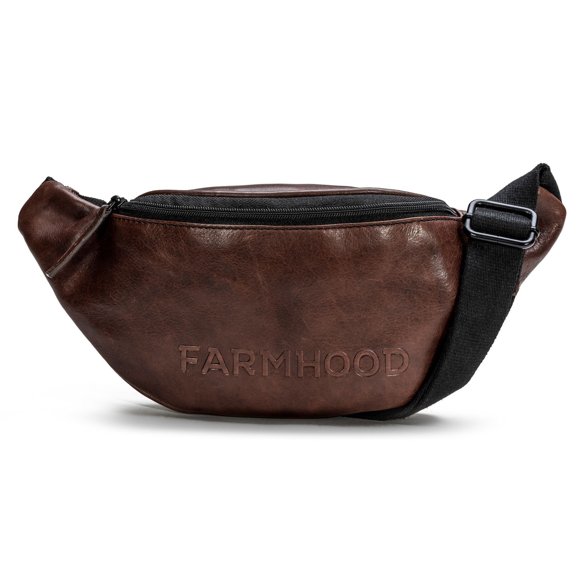 Farmhood Gürteltasche Memphis, Leder dark brown