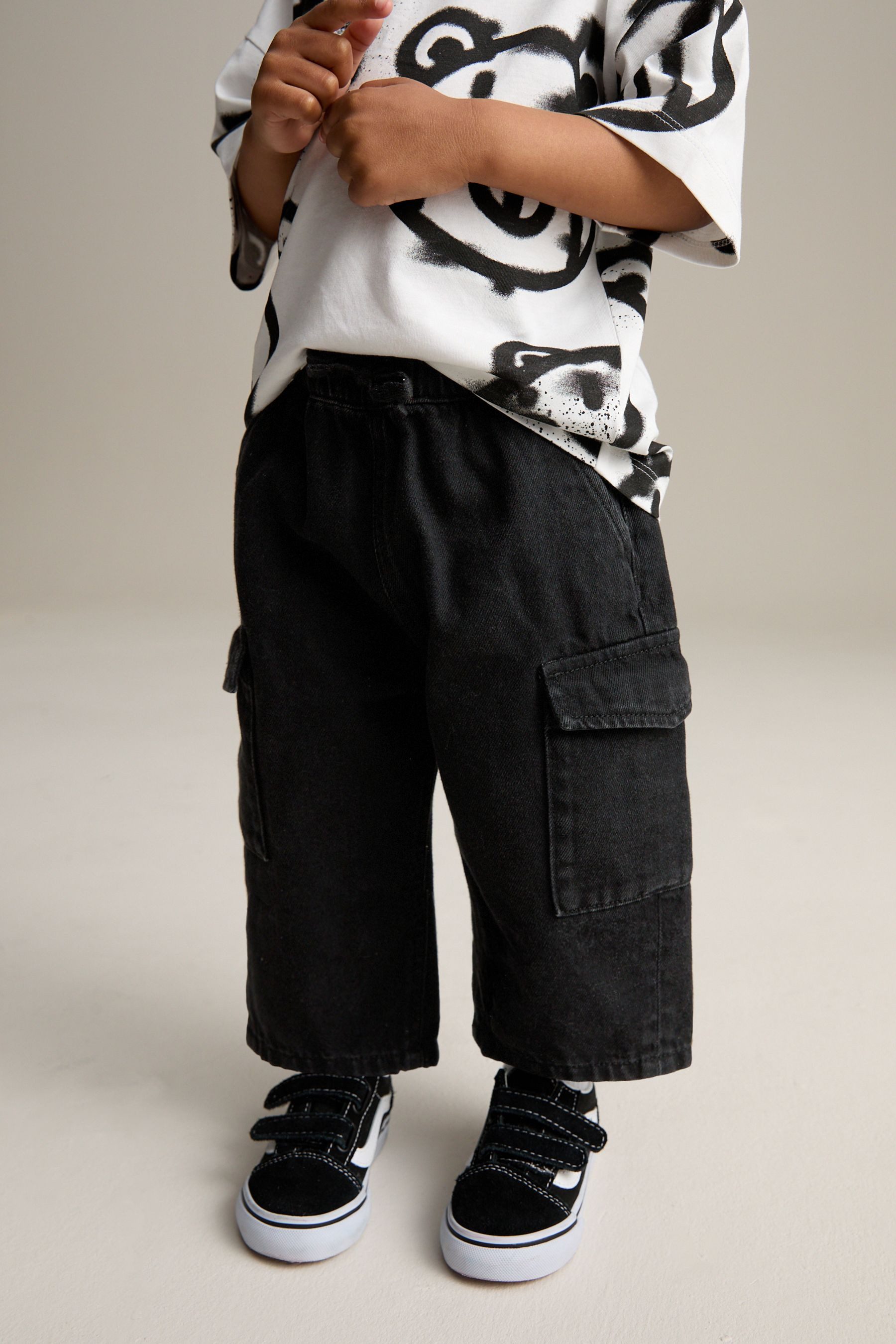 Next Cargojeans Schlupfhose mit weitem Beinschnitt (1-tlg)