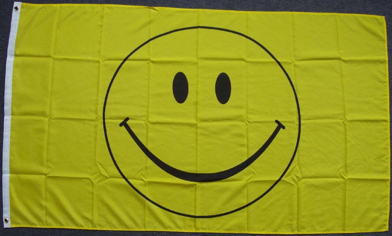 flaggenmeer Flagge Smiley 80 g/m²