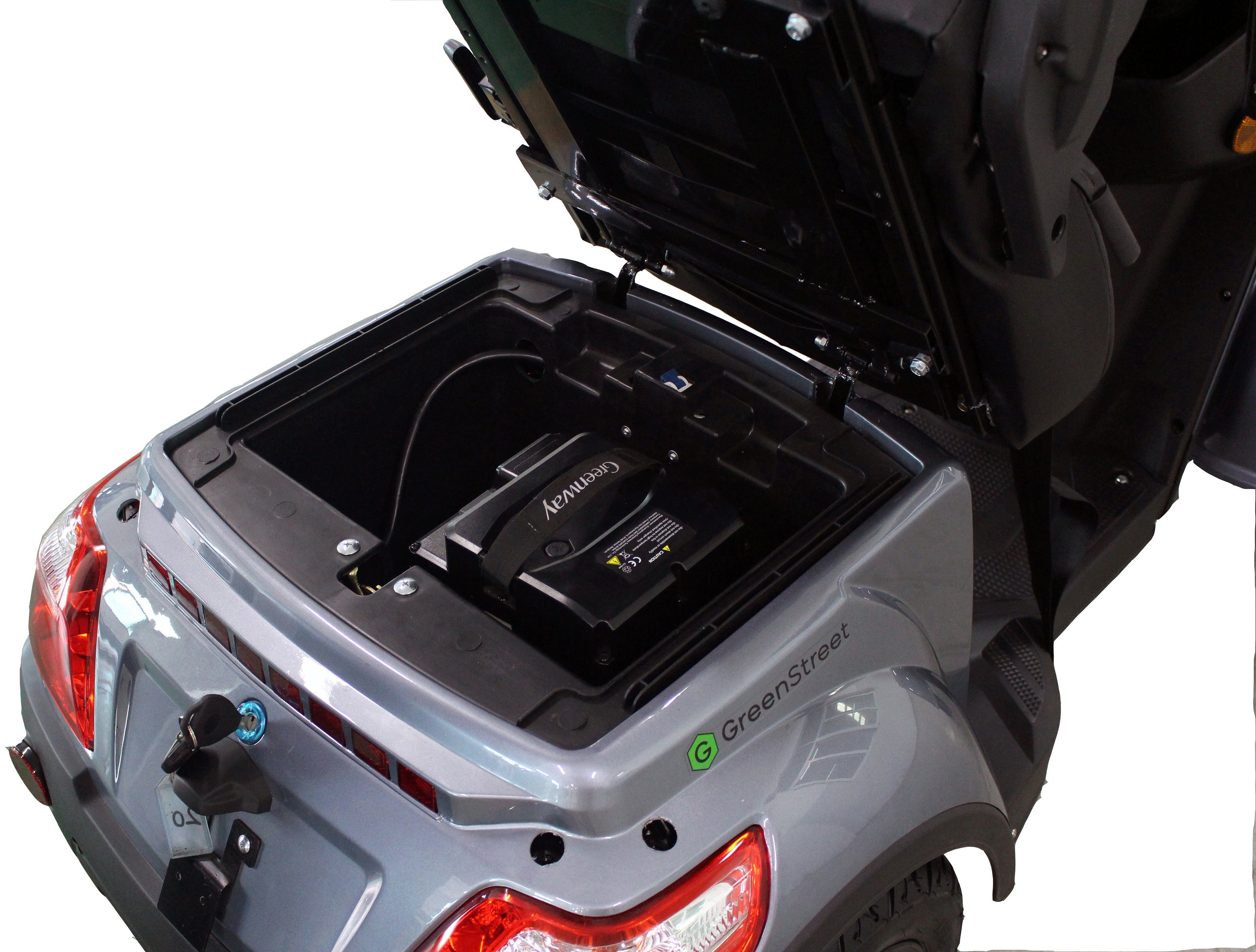 GreenStreet Elektromobil E-Mover Topcase 60V/26Ah Deluxe, inkl. 20 mit Li-Ion-Akku, km/h, 1000 W